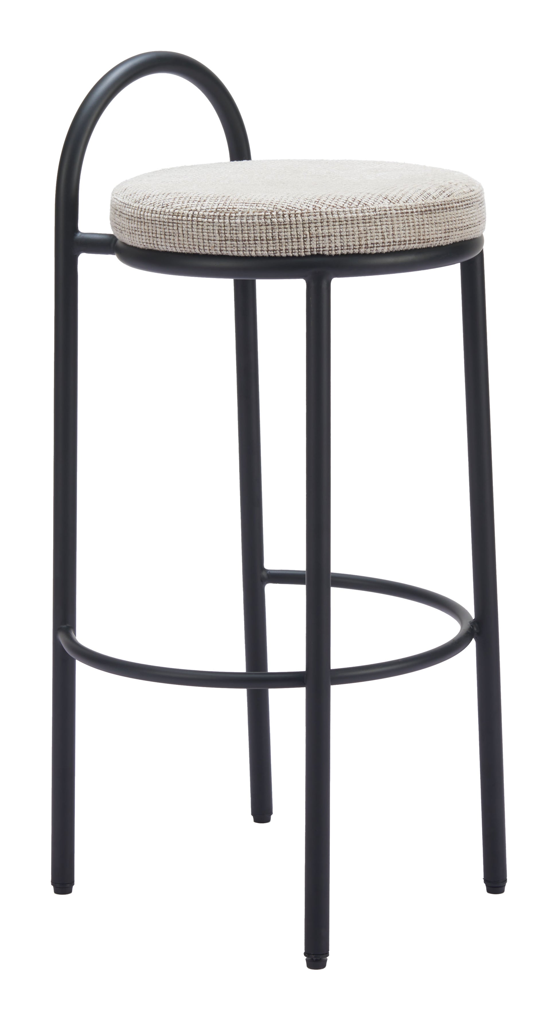 Sisal Barstool (Set of 2) Beige Tweed - 7