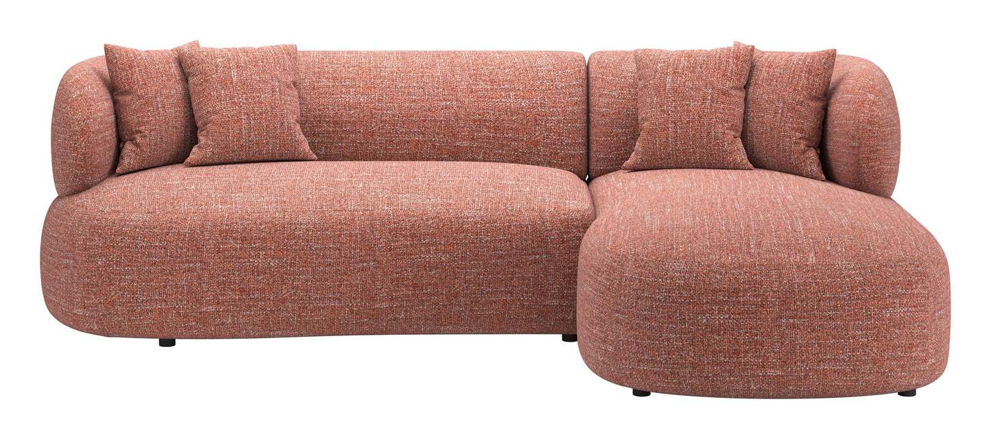Venezia Chaise Sectional Brown - 3