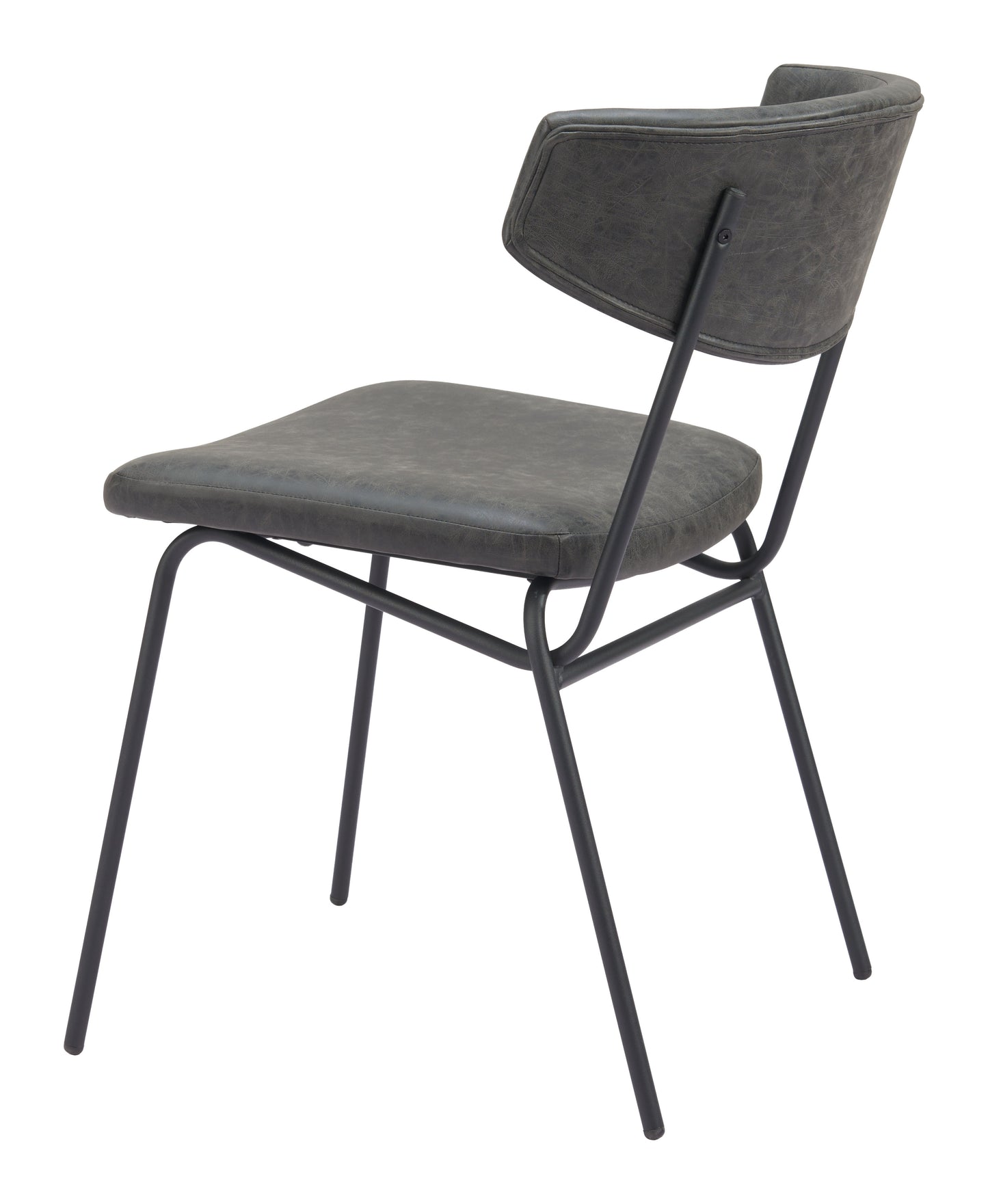 Charon Dining Chair (Set of 2) Vintage Black - 5