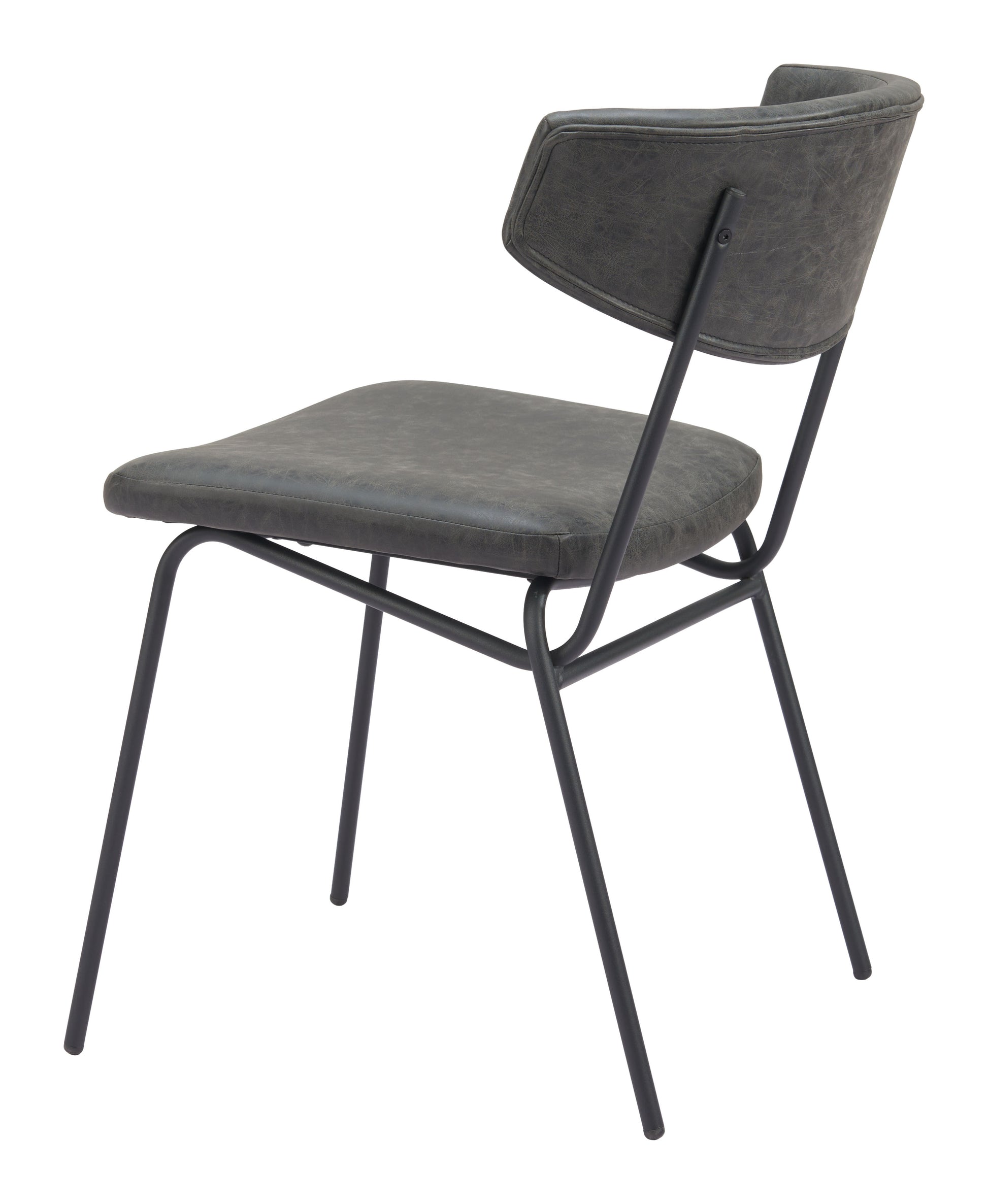 Charon Dining Chair (Set of 2) Vintage Black - 5
