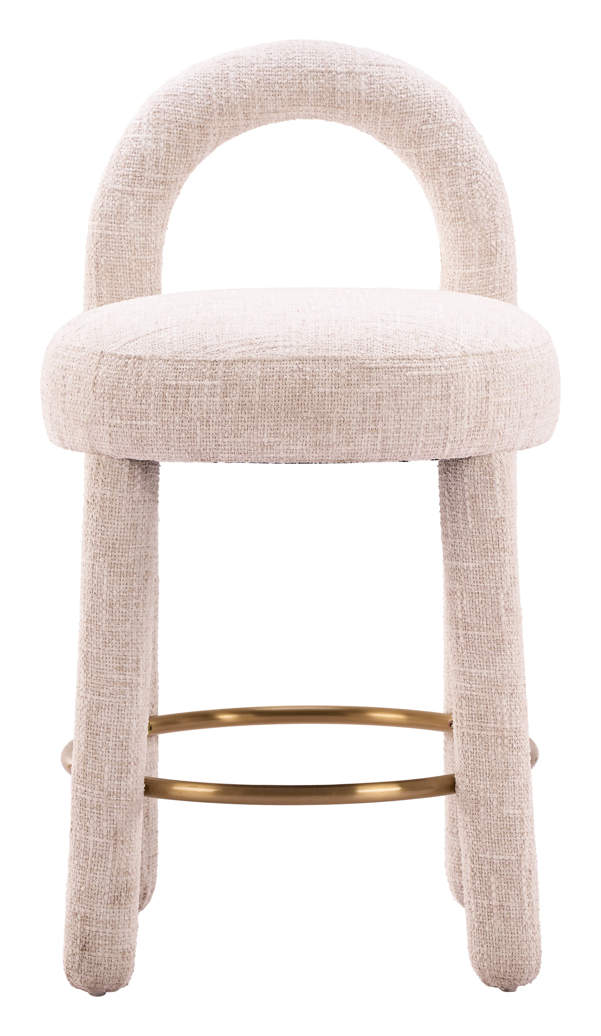 Curco Counter Stool (Set of 2) Beige - 3