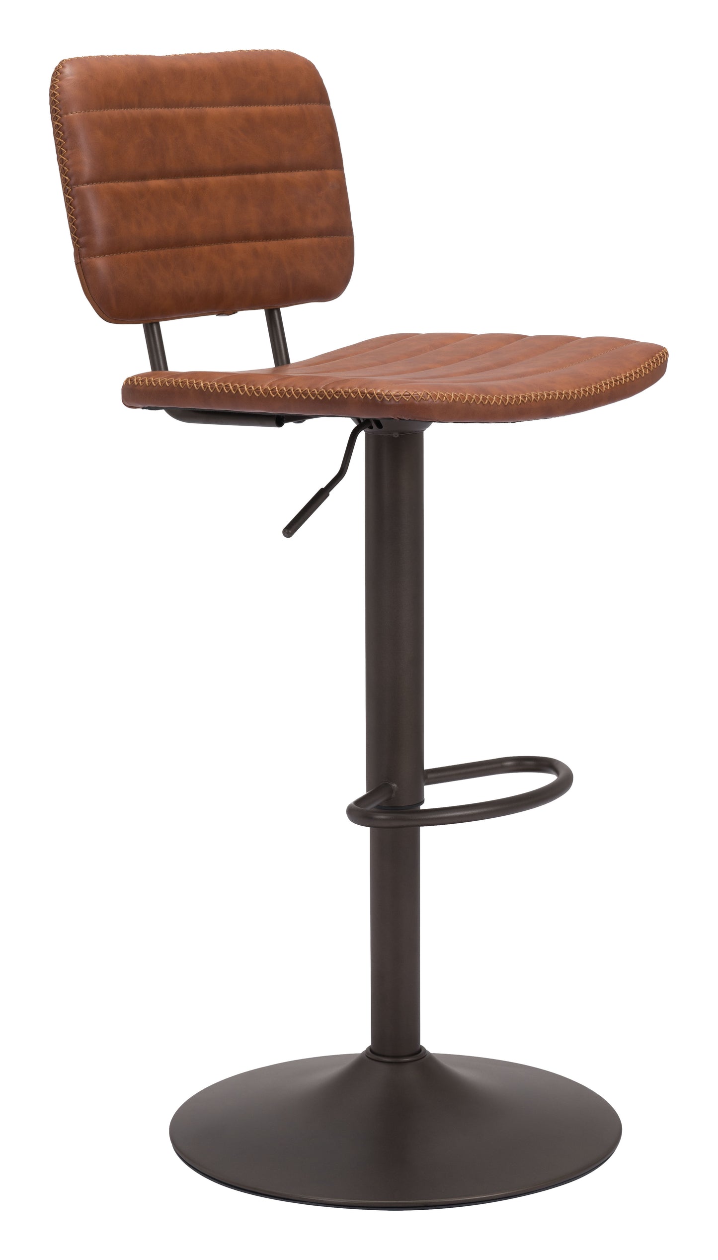Holden Barstool Vintage Brown & Dark Bronze