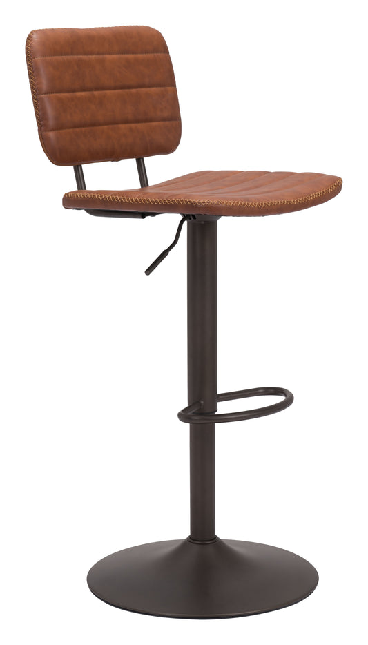 Holden Barstool Vintage Brown & Dark Bronze