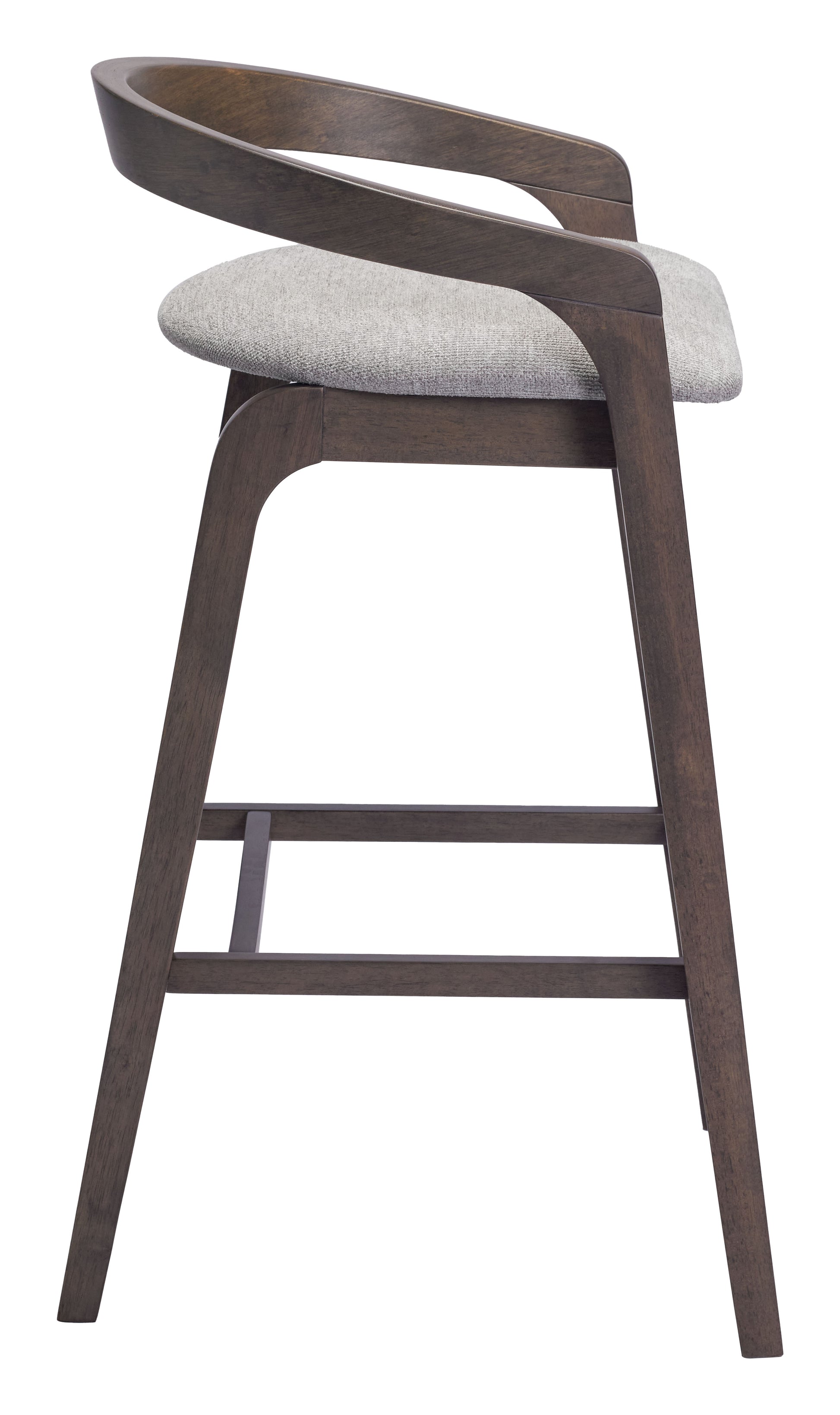 Troy Barstool (Set of 2) Dove Gray & Espresso - 2