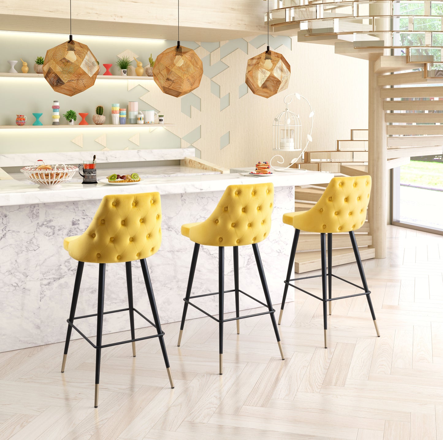 Piccolo Barstool Yellow