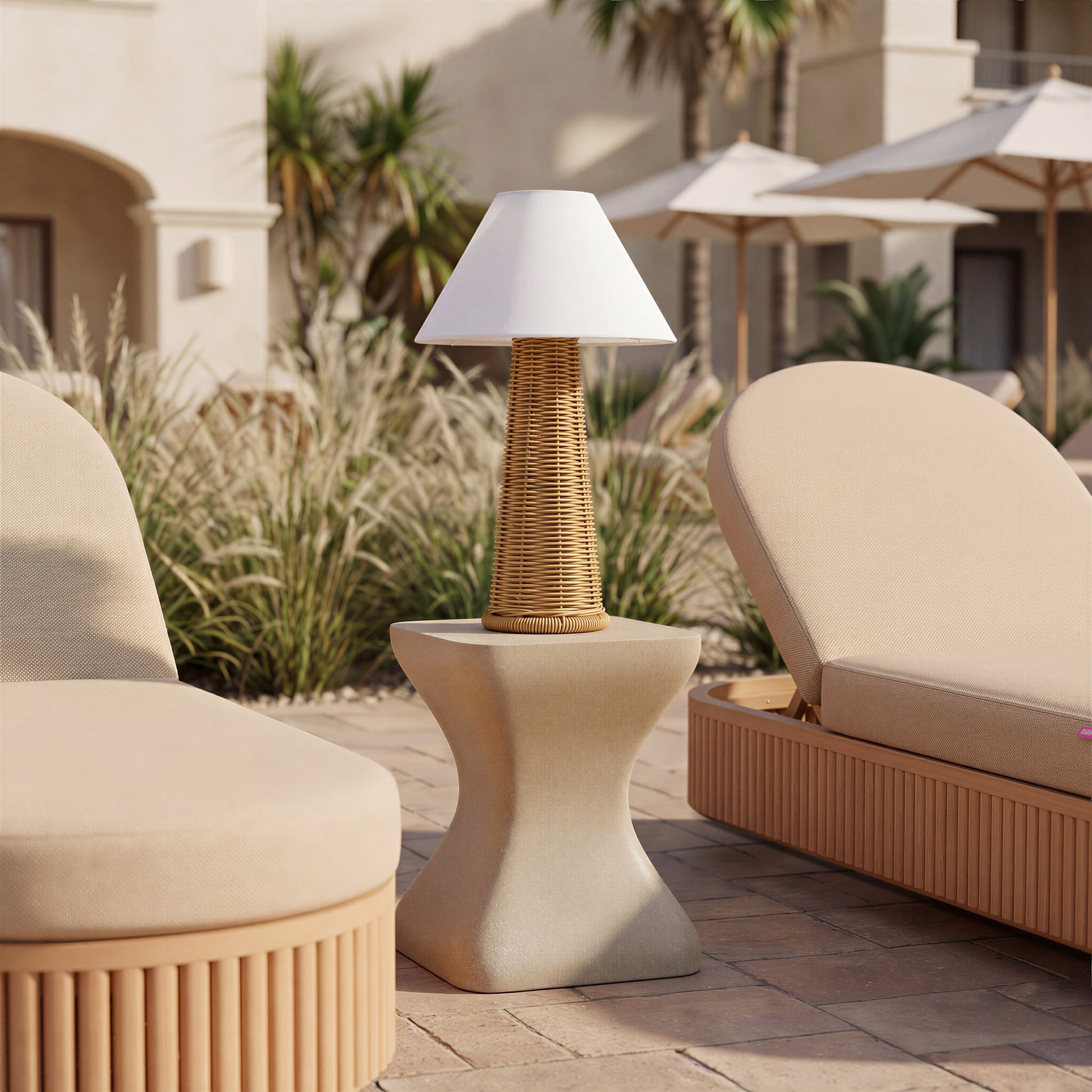 Sakina Chaise Lounge Brown - 10