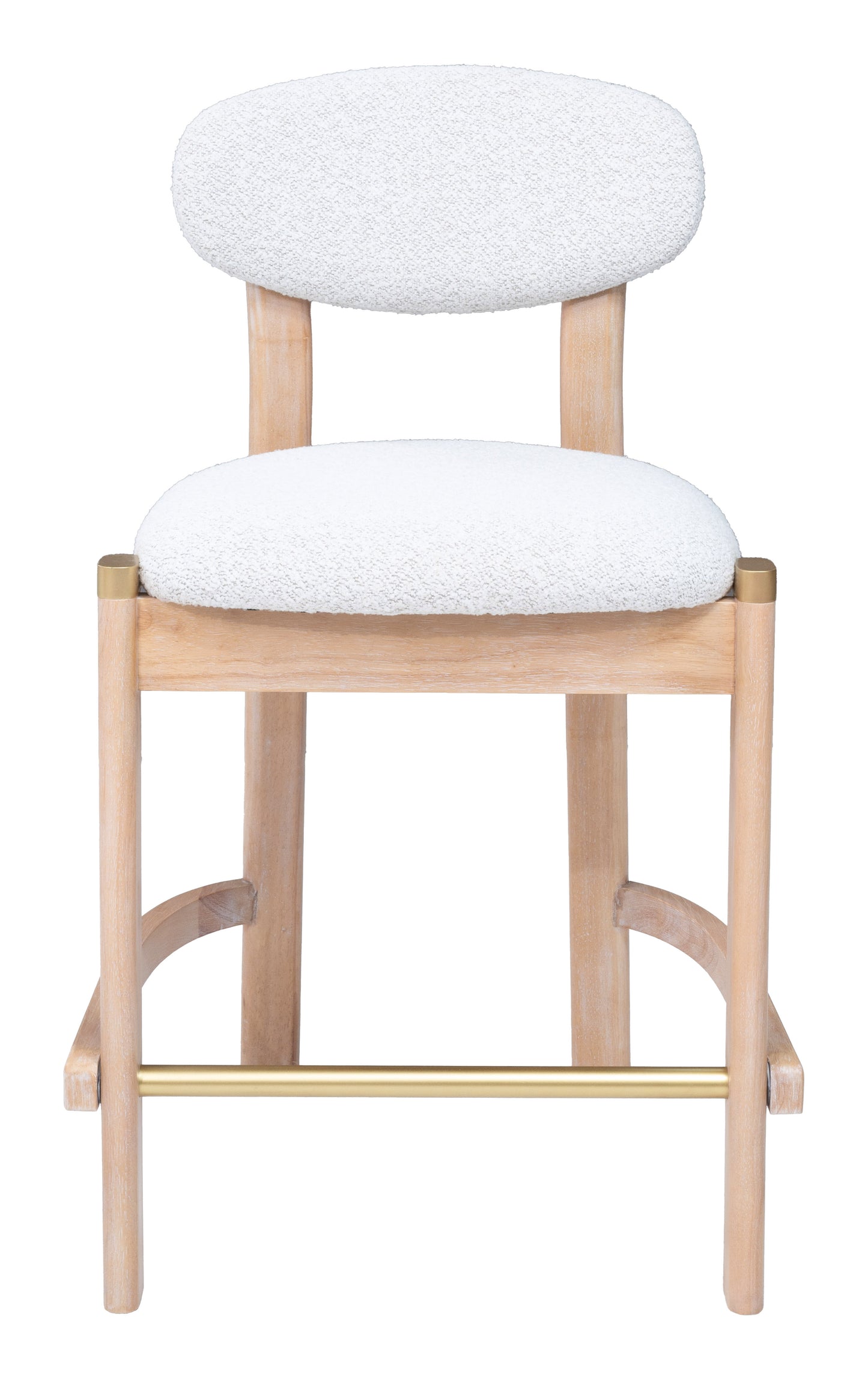 Rilou Counter Stool (Set of 2) White & Natural - 3