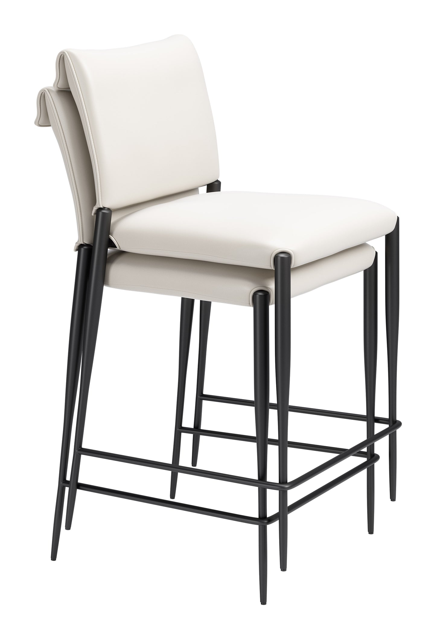 Freesia Counter Stool (Set of 2) White - 7