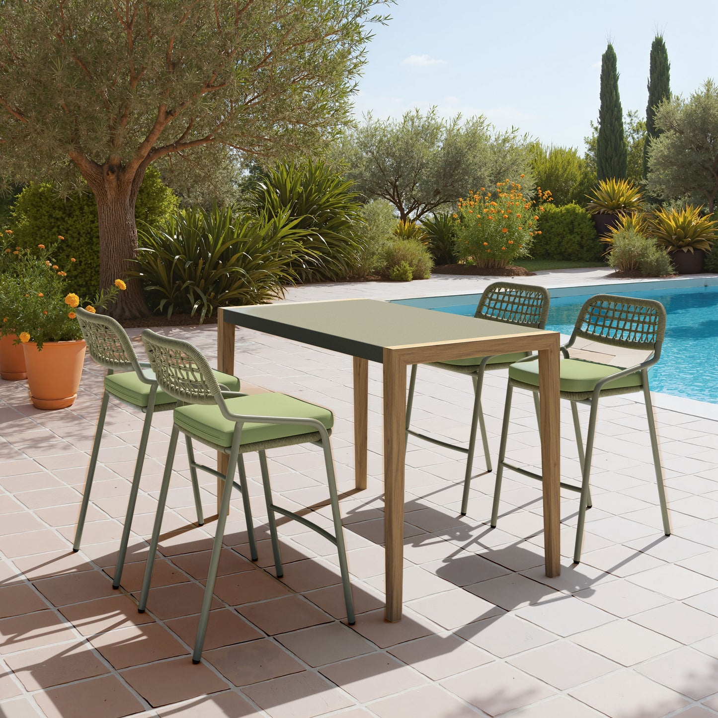 Kata Counter Table Gray - 7