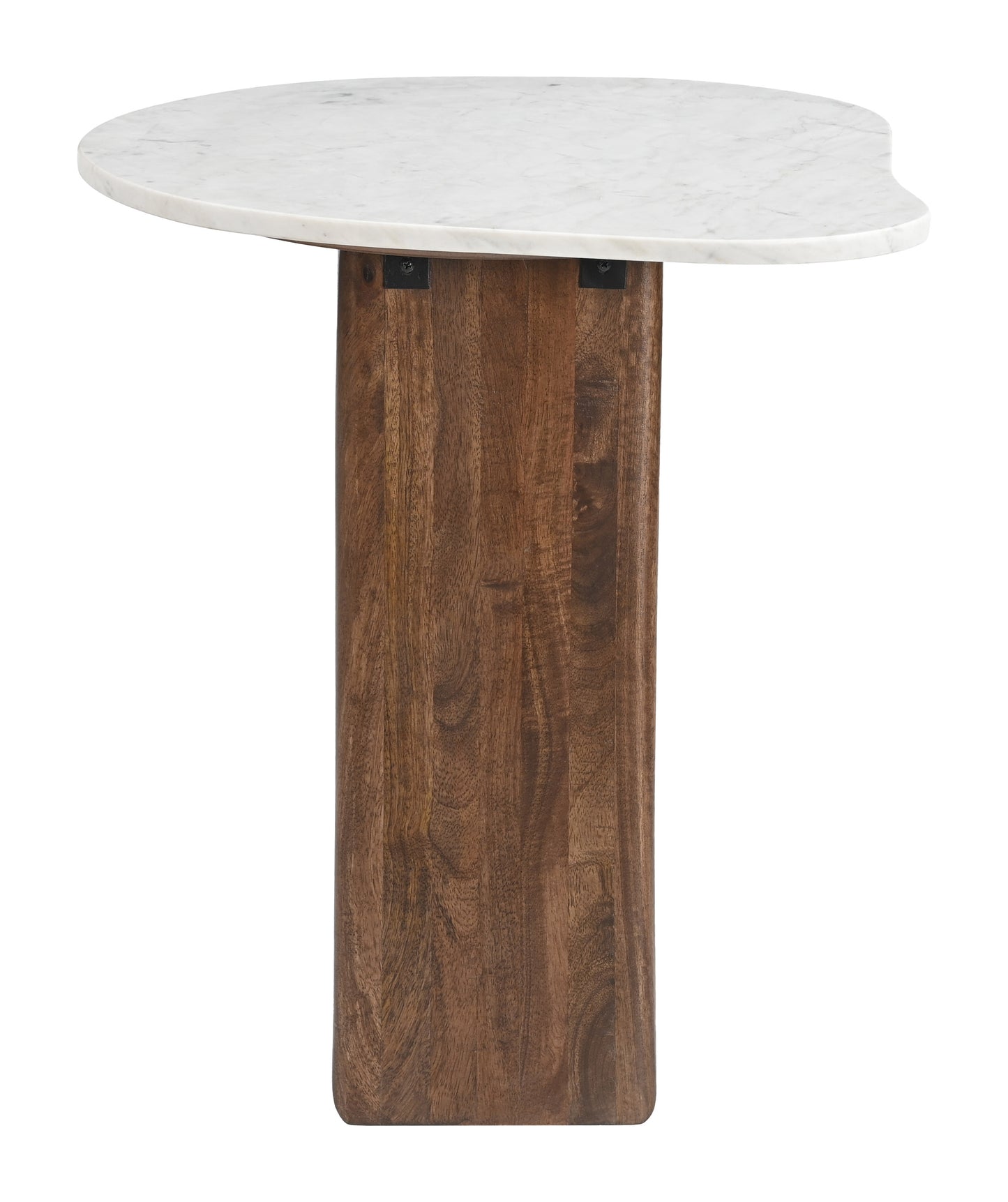 Vara Side Table White & Walnut - 2