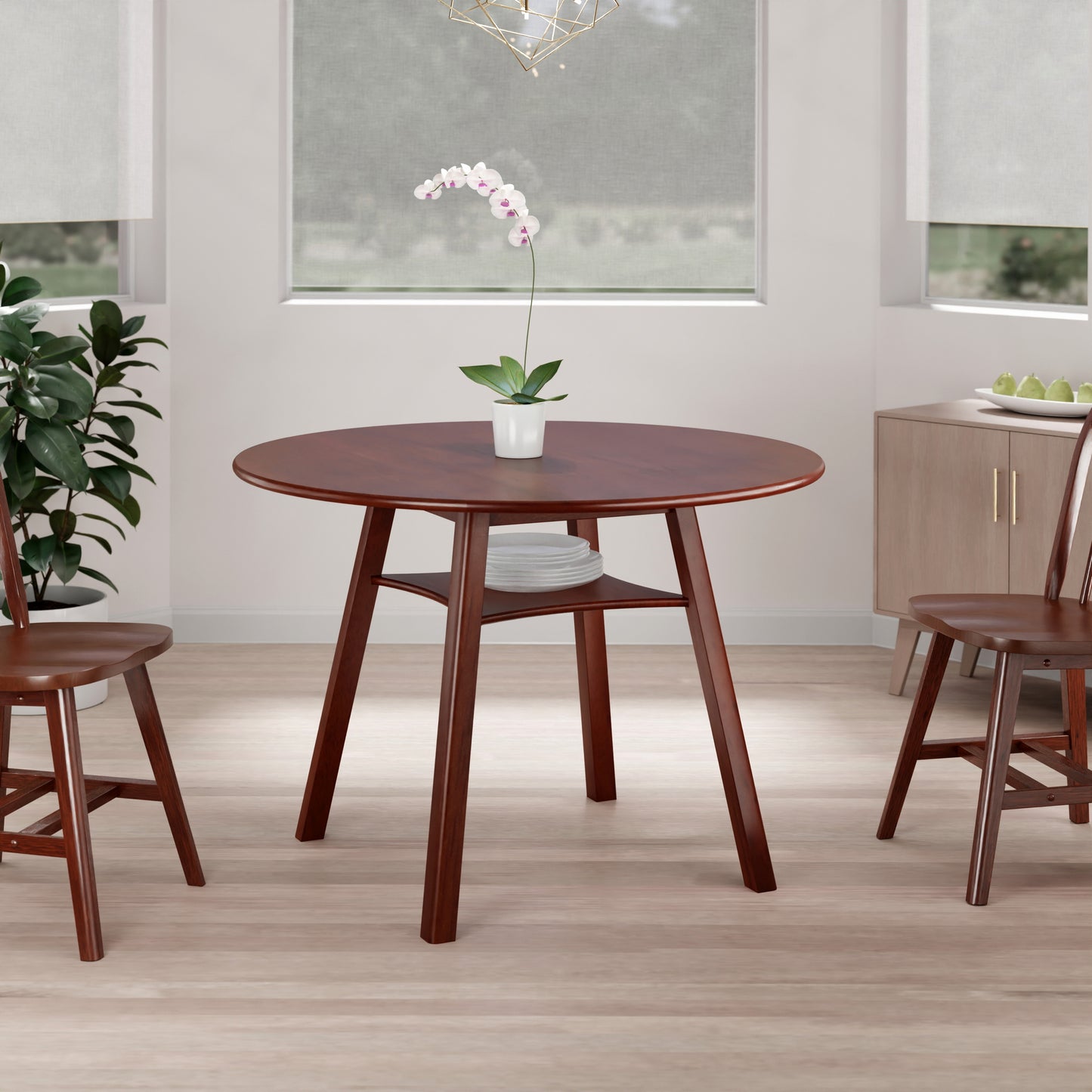 Marbelle Double Drop Leaf Dining Table, Walnut