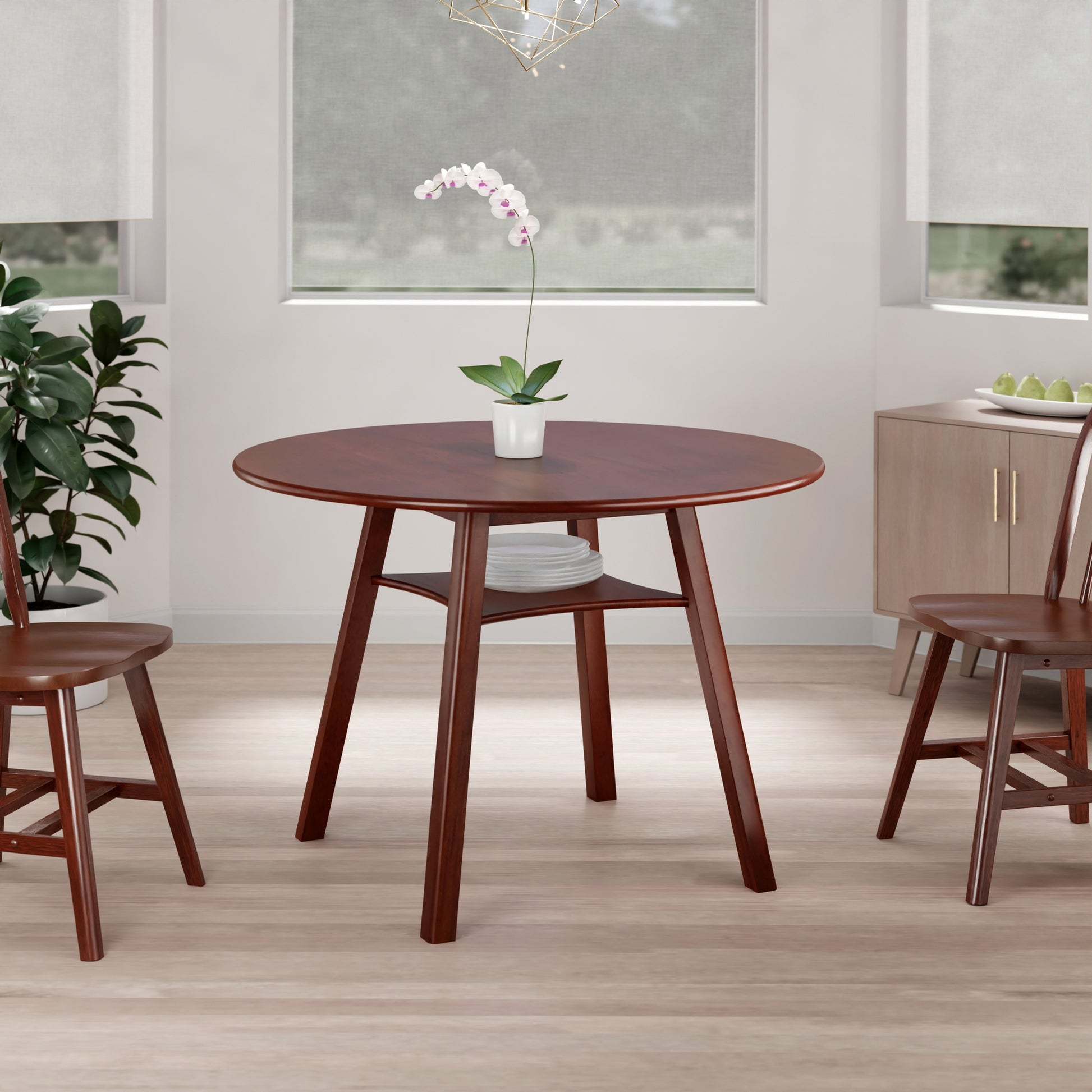 Marbelle Double Drop Leaf Dining Table, Walnut
