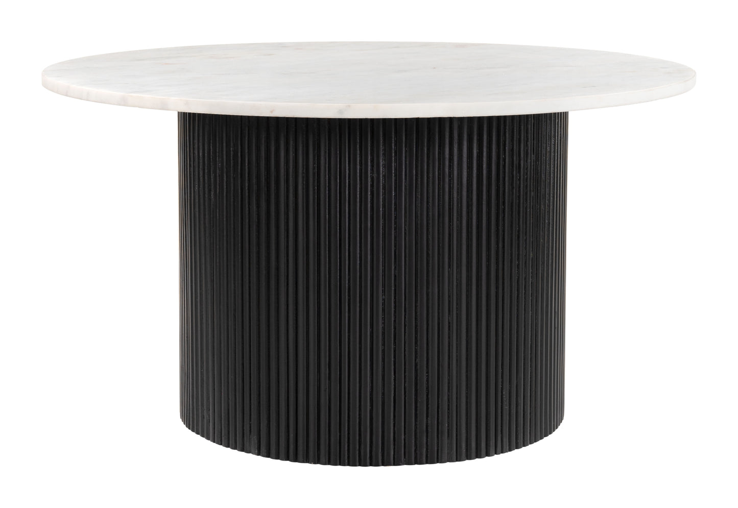 Kolkata Side Table White & Black