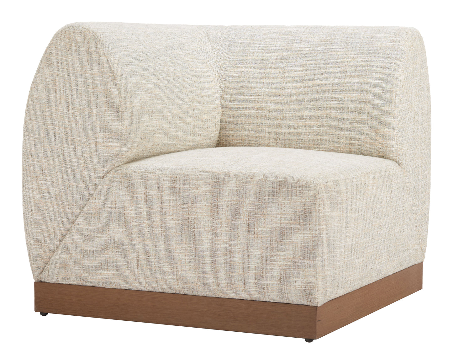 Christy Corner Chair Beige - 6