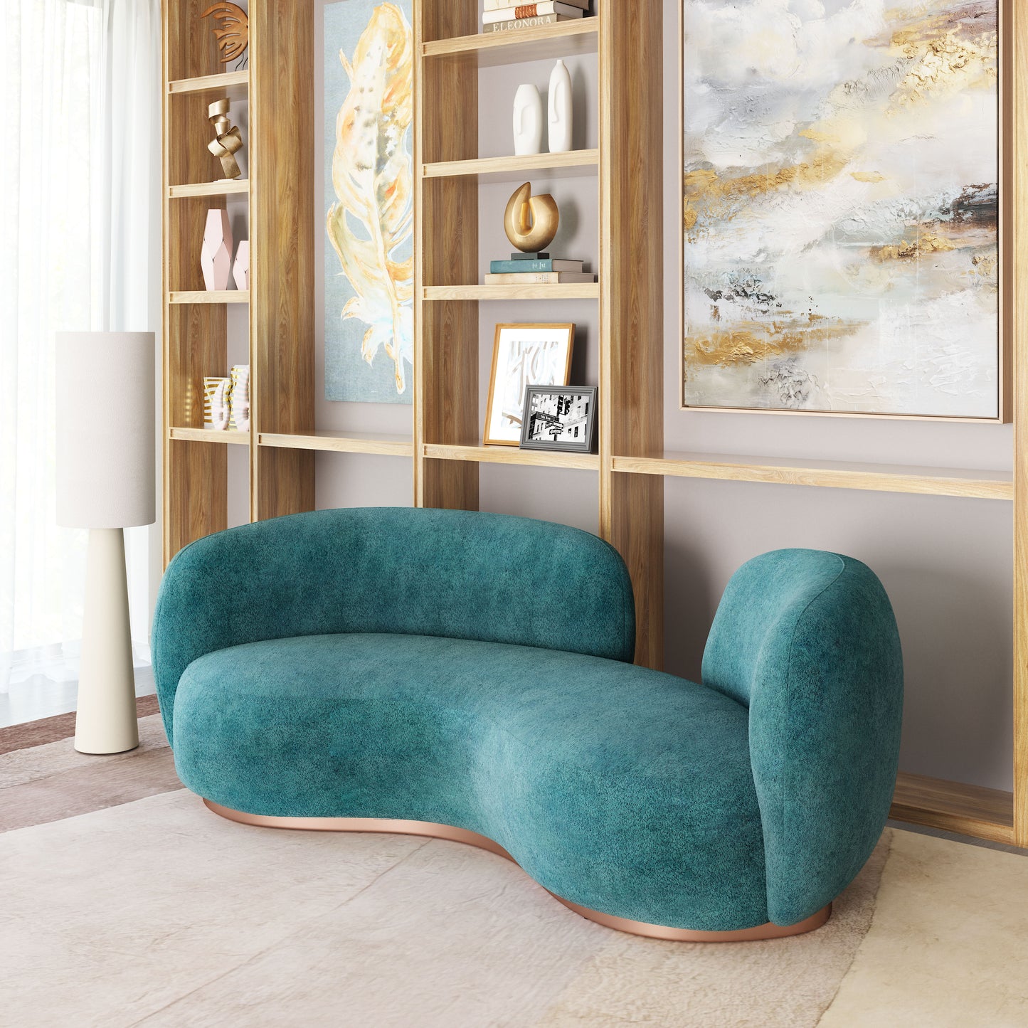 Jamela Sofa Teal - 9