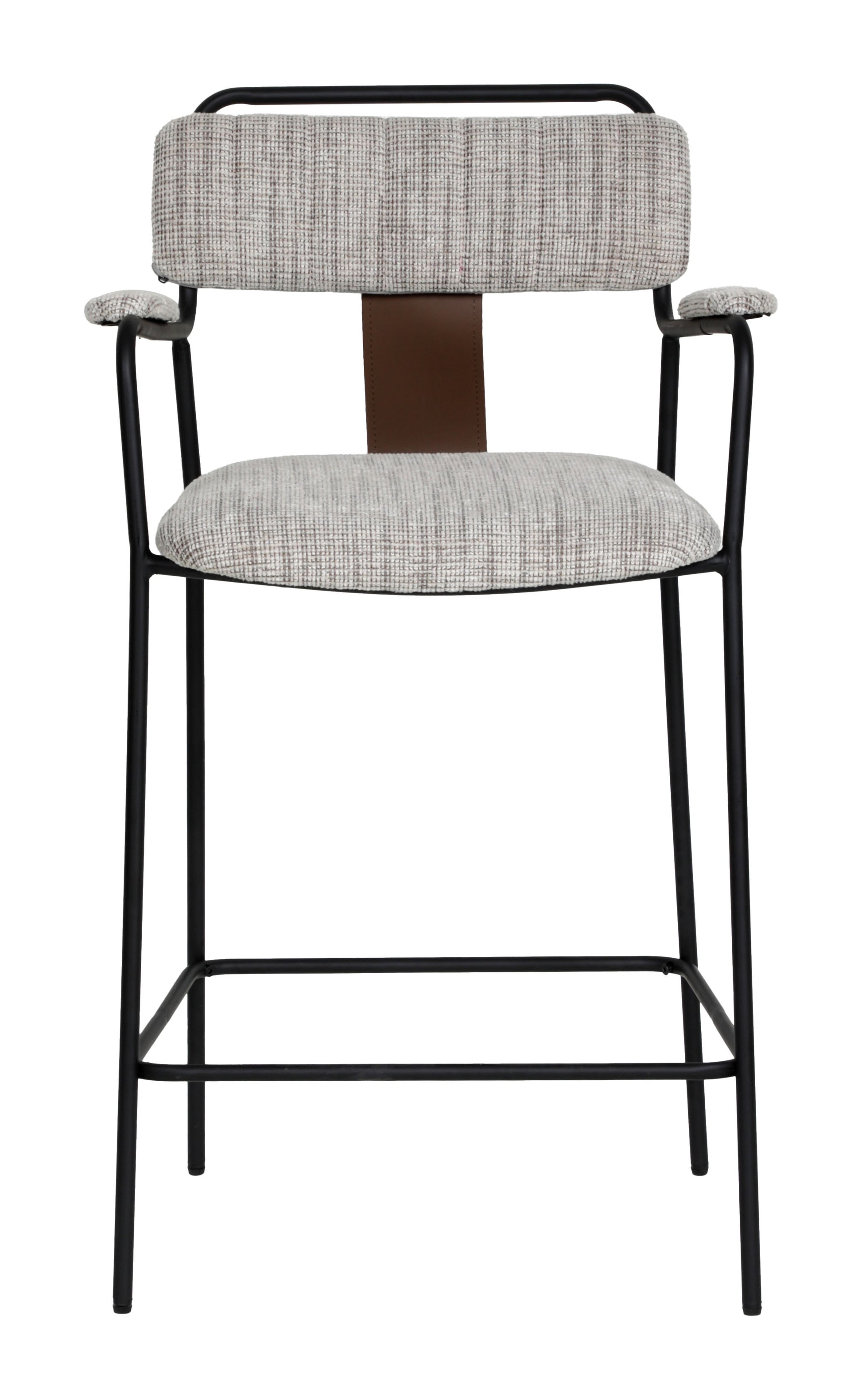 Couva Counter Stool (Set of 2) Gray Tweed - 3