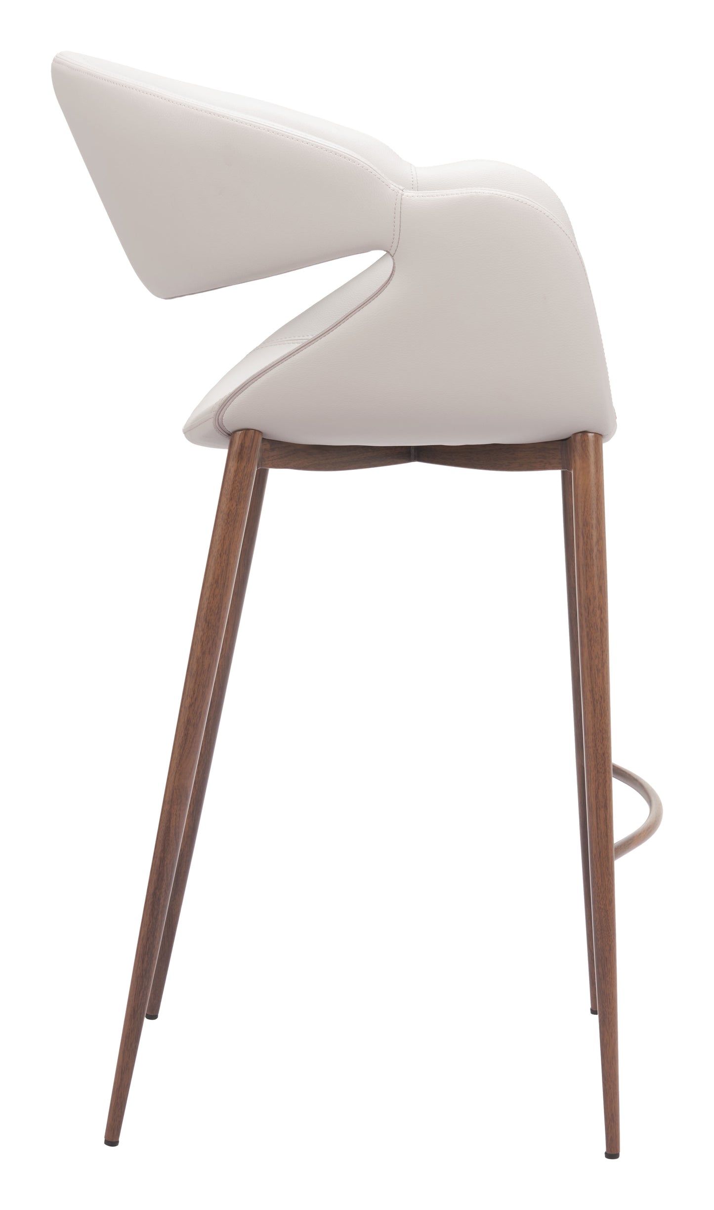 Limay Barstool Beige & Walnut - 2