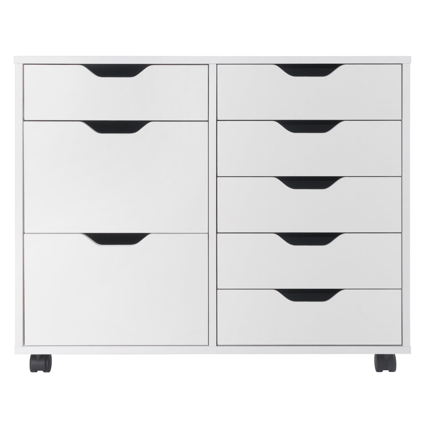 Halifax 6-Drawer Multi-Storage Mobile Cabinet, White