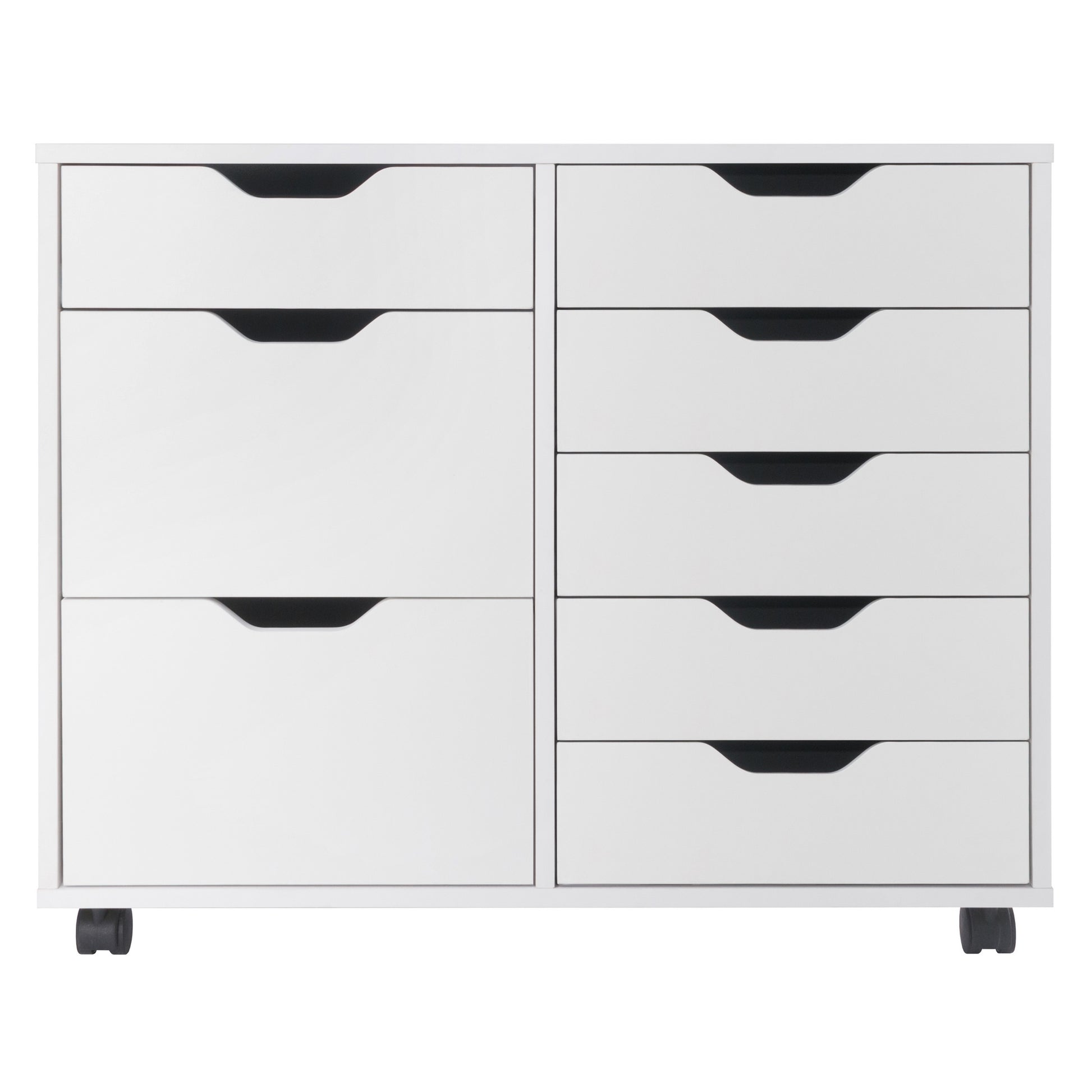 Halifax 6-Drawer Multi-Storage Mobile Cabinet, White