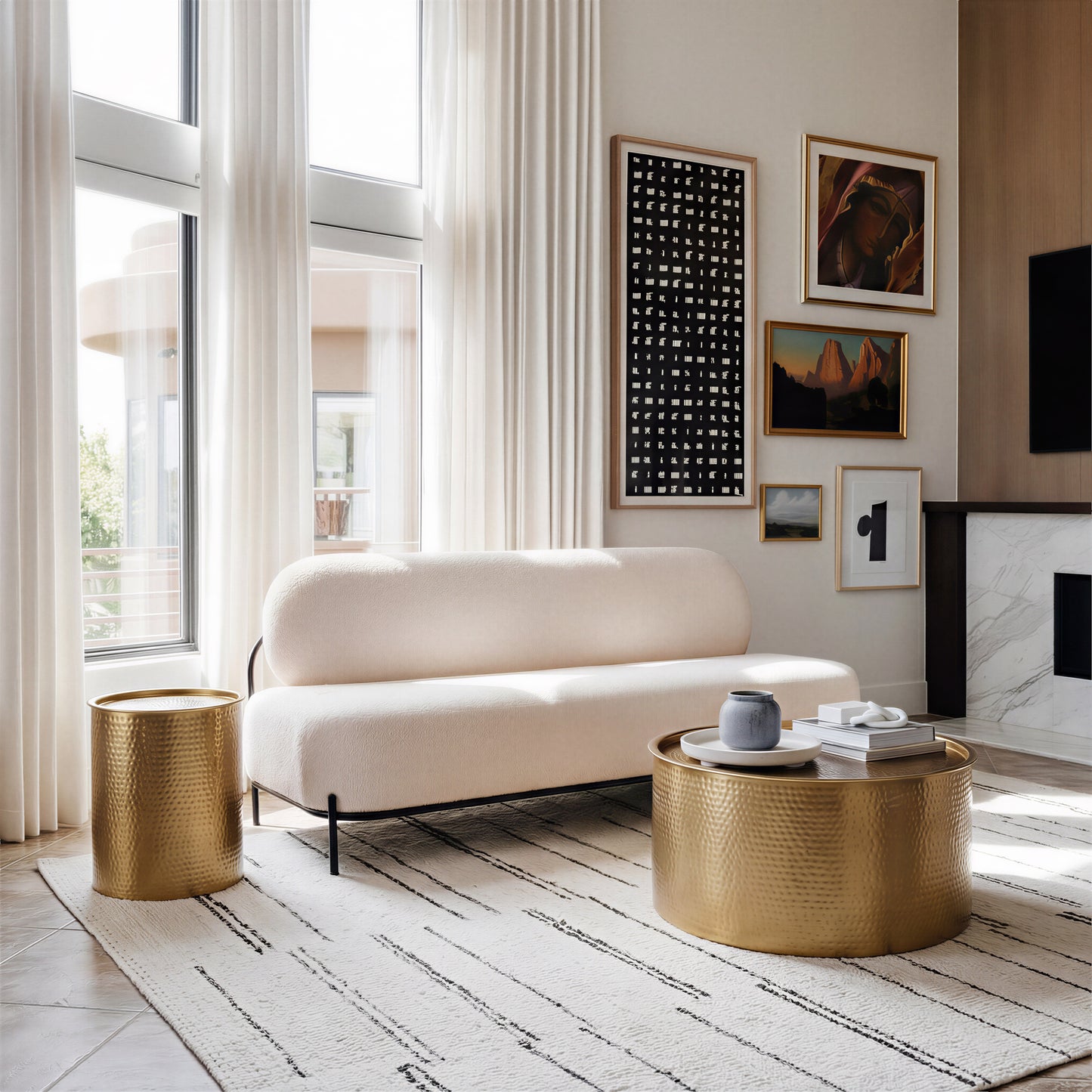 Coldveil Storage Coffee Table Gold - 6