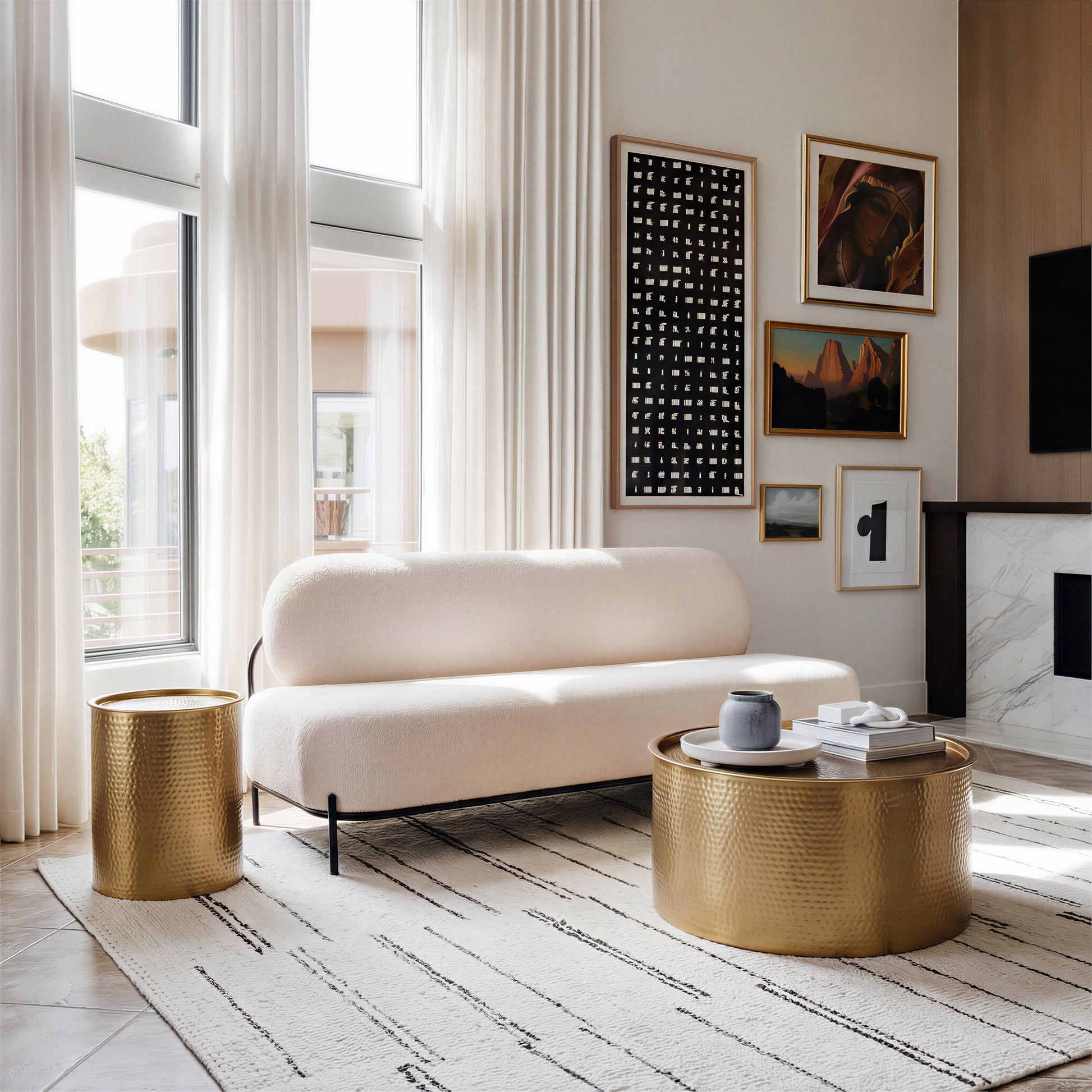Coldveil Storage Coffee Table Gold - 6