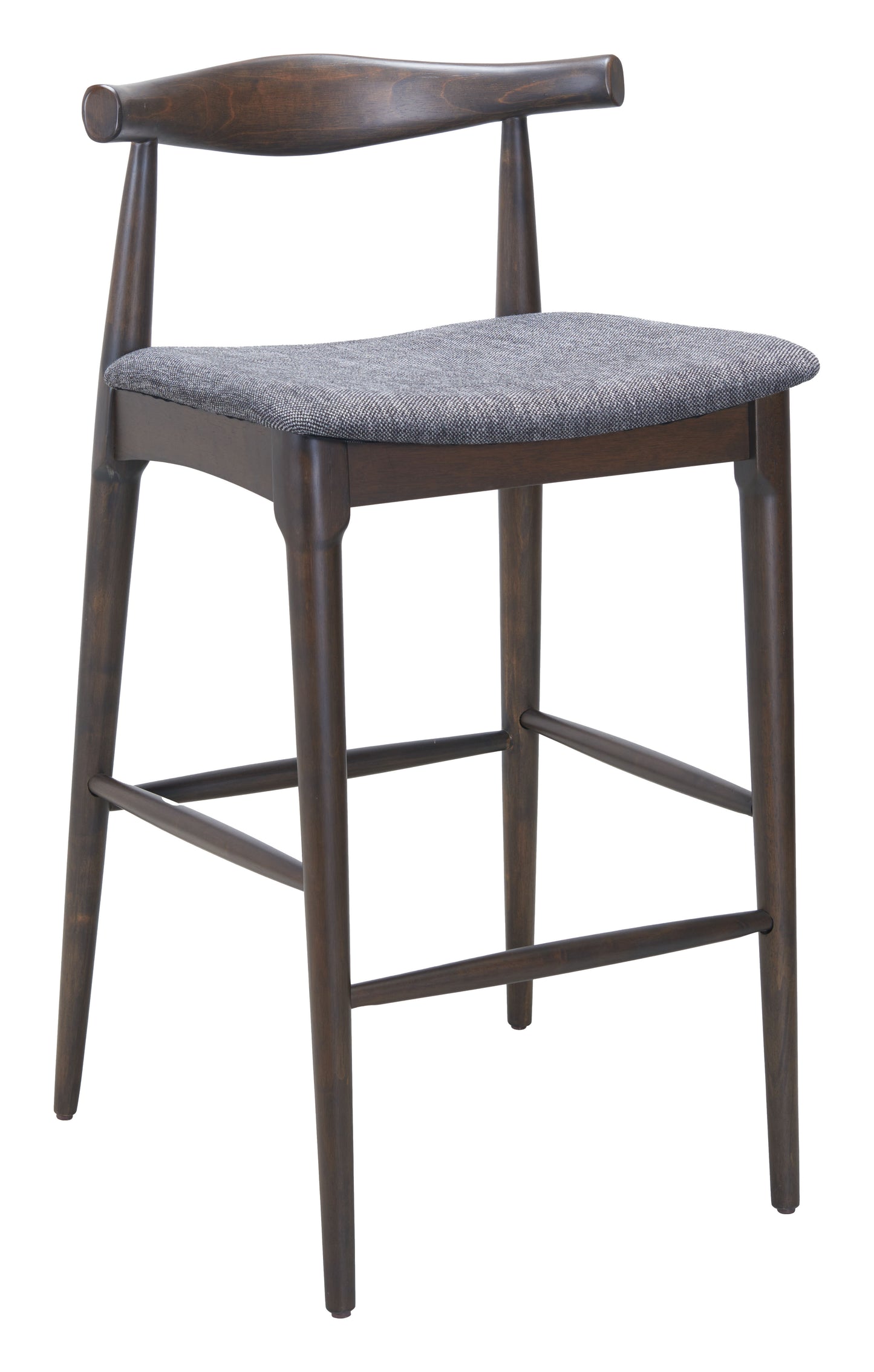 Tuzka Barstool (Set of 2) Gray & Espresso - 6