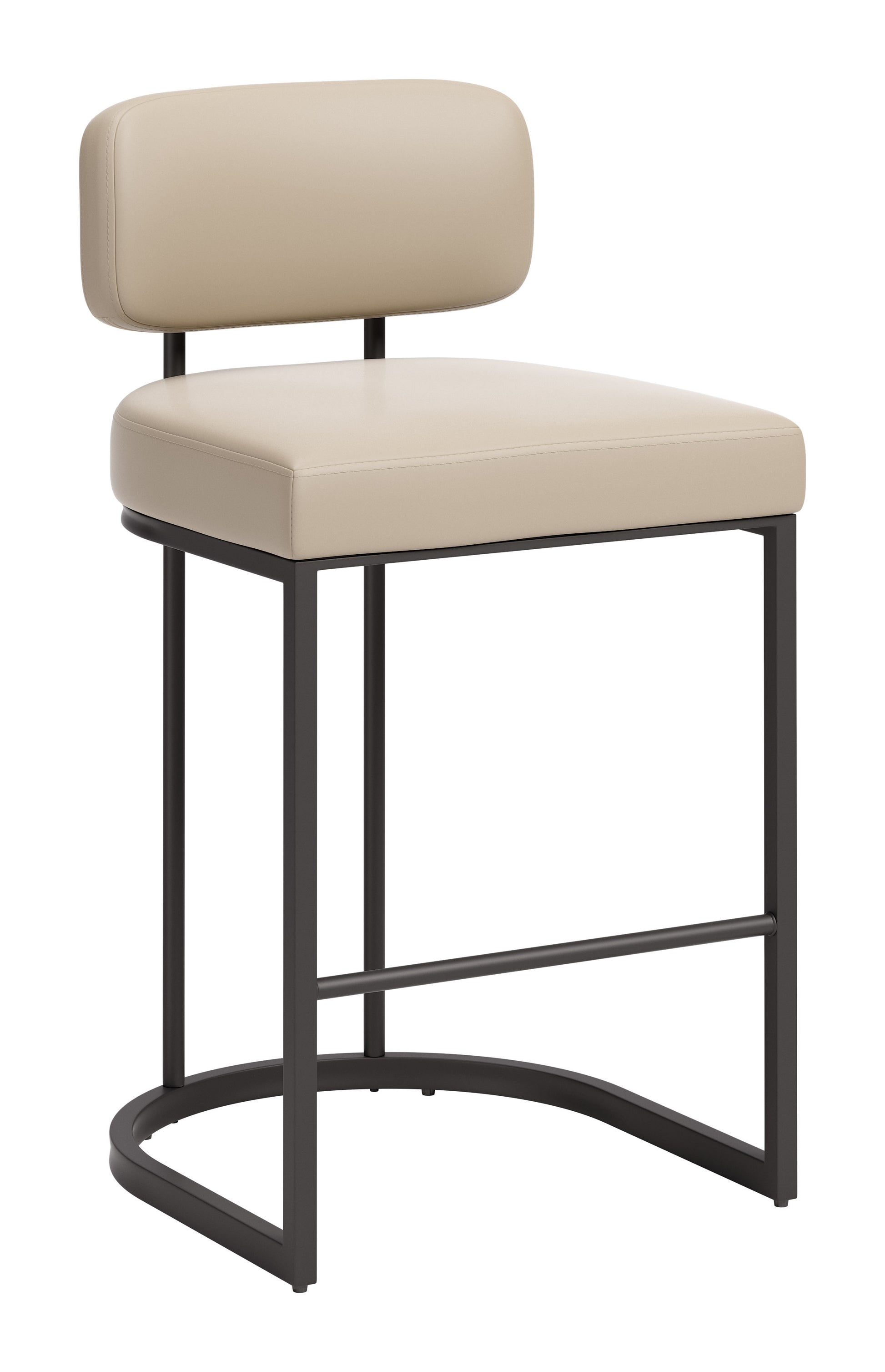 Velar Counter Stool (Set of 2) Beige & Gray - 6