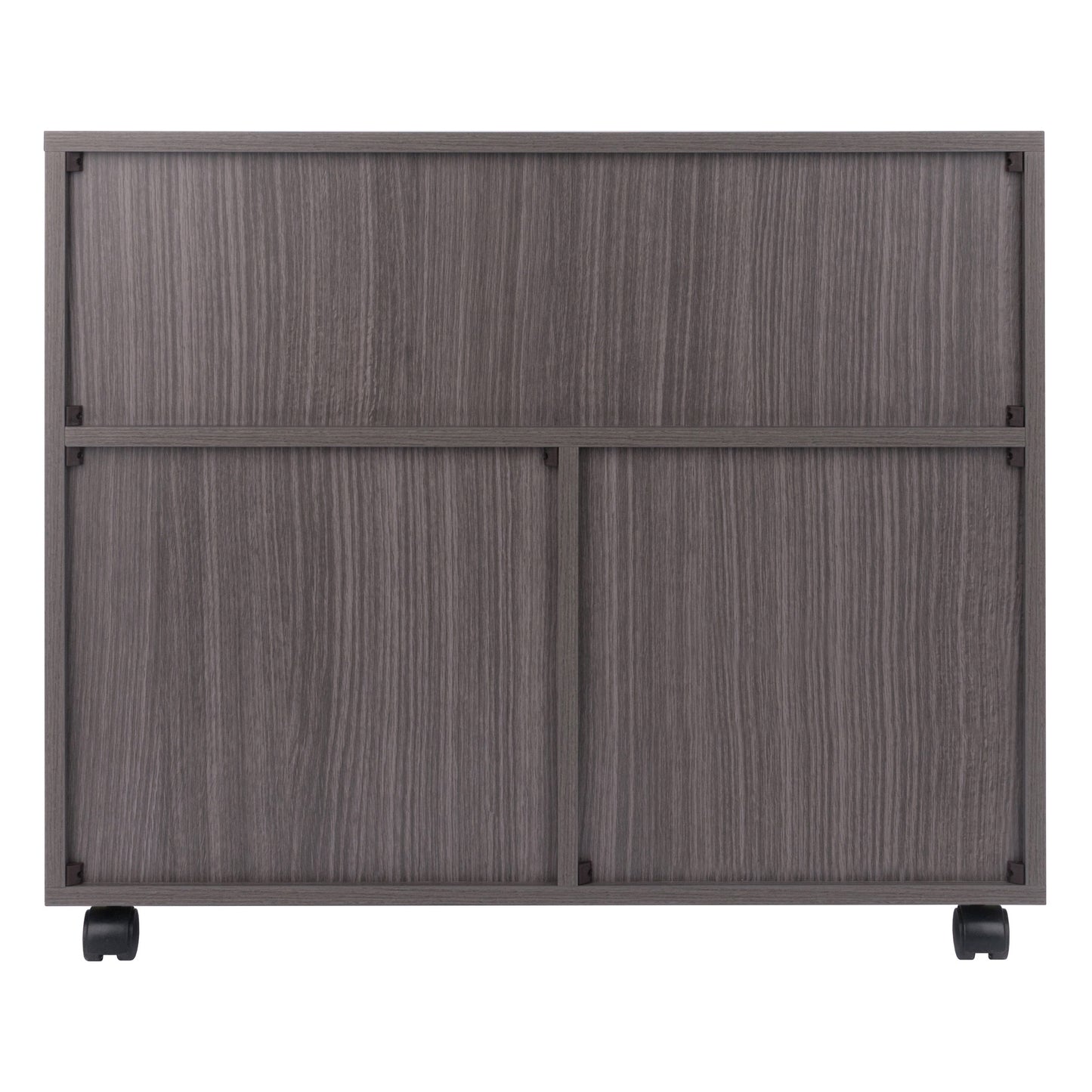 Halifax 3-Section Multi-Storage Mobile Cabinet, Charcoal