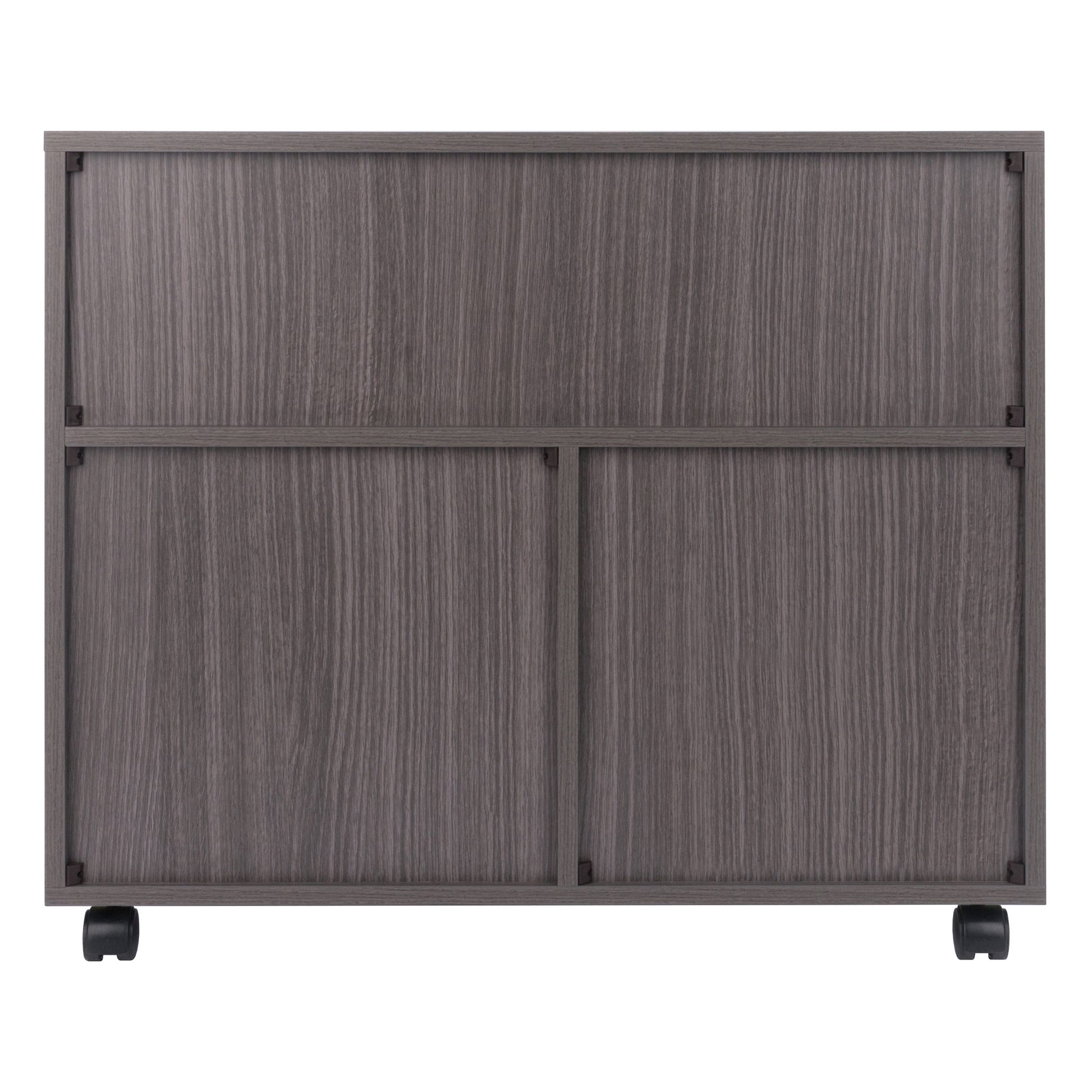 Halifax 3-Section Multi-Storage Mobile Cabinet, Charcoal