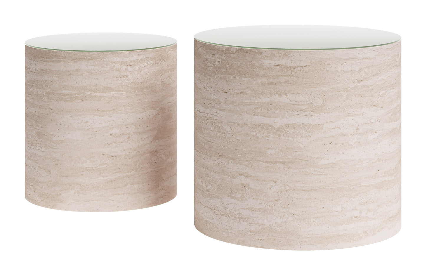 Carzo Coffee Table Set (2-Piece) Stone Beige - 4