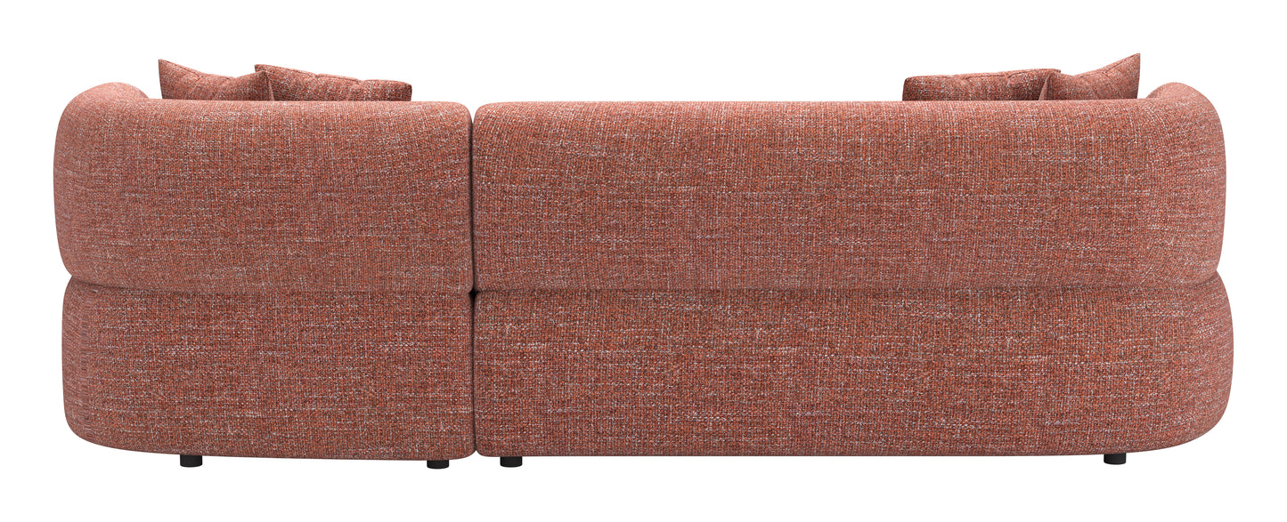 Venezia Chaise Sectional Brown - 4