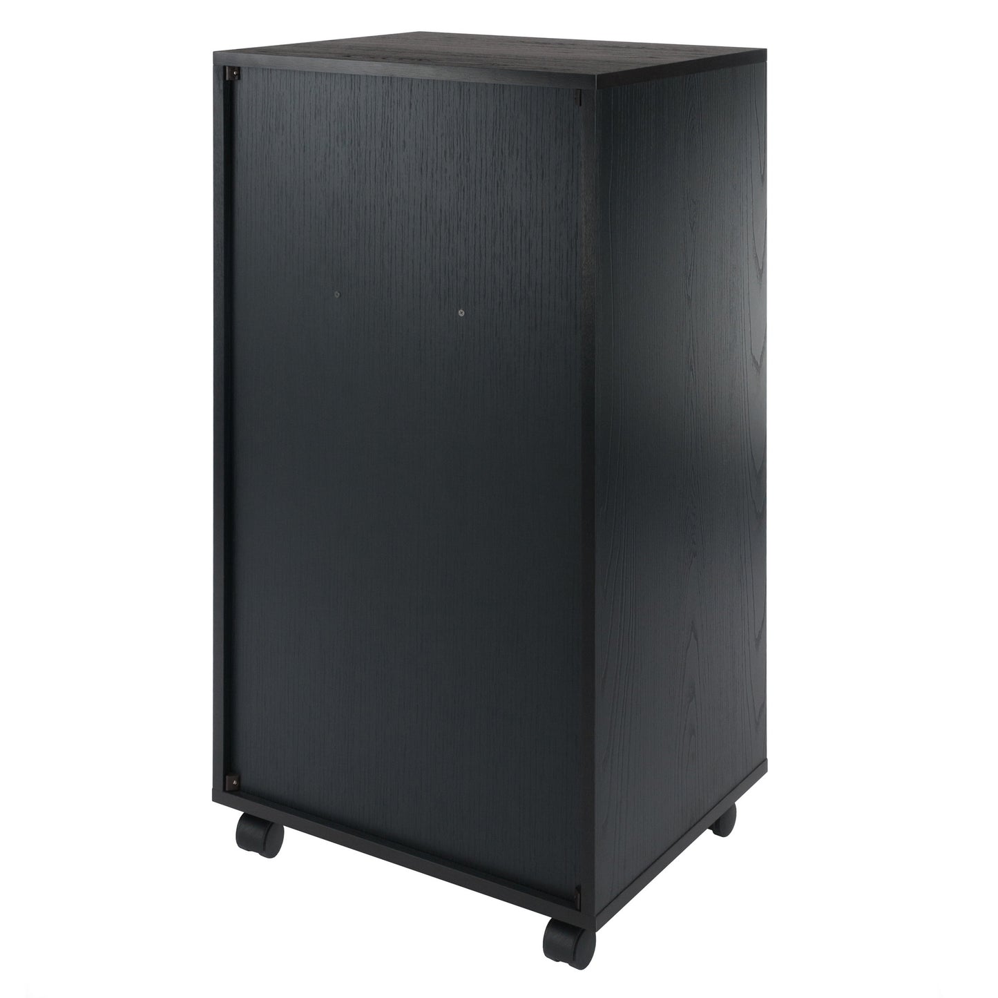 Halifax Bins & Drawers Multi-Storage Tall Mobile Cabinet, Black