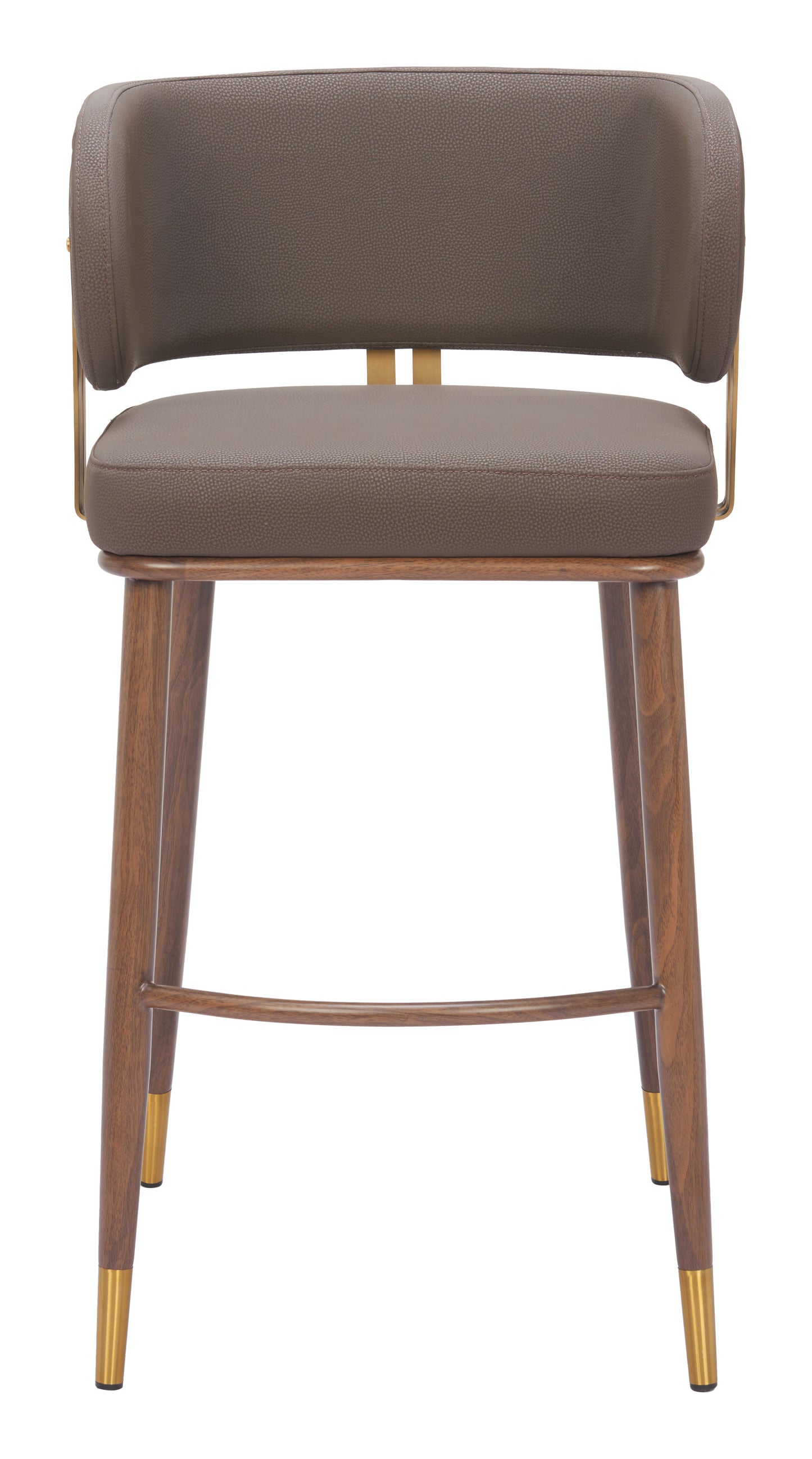 Brew Barstool Brown & Walnut - 3