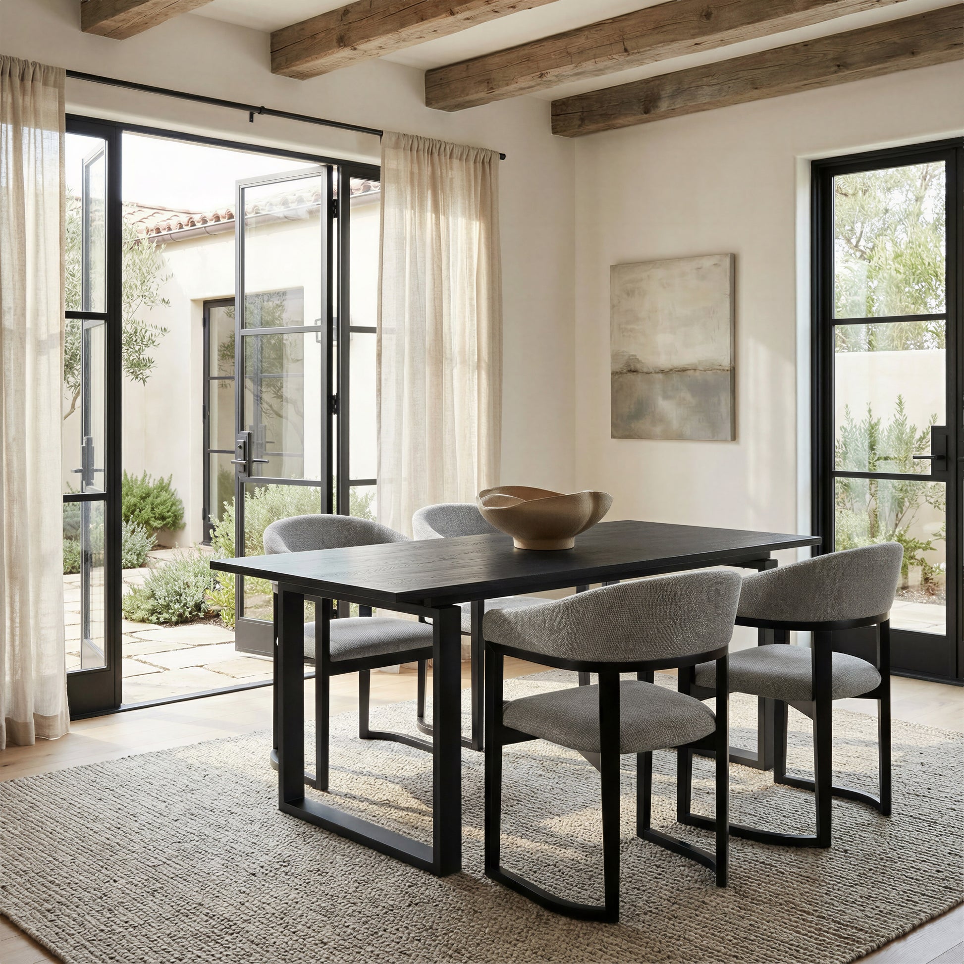 Sundar Dining Table Black - 8