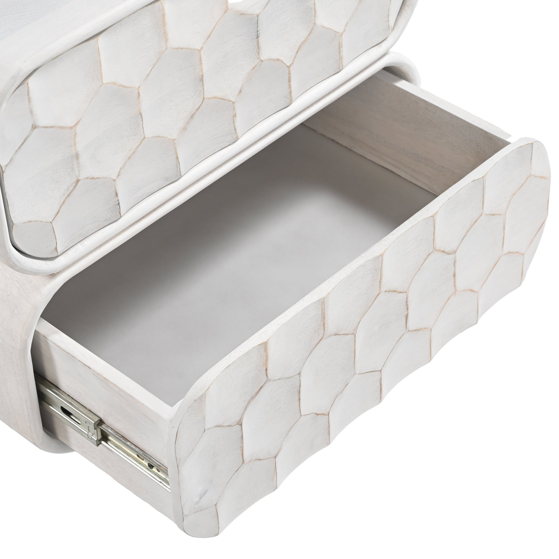Miro Nightstand Whitewashed - 7