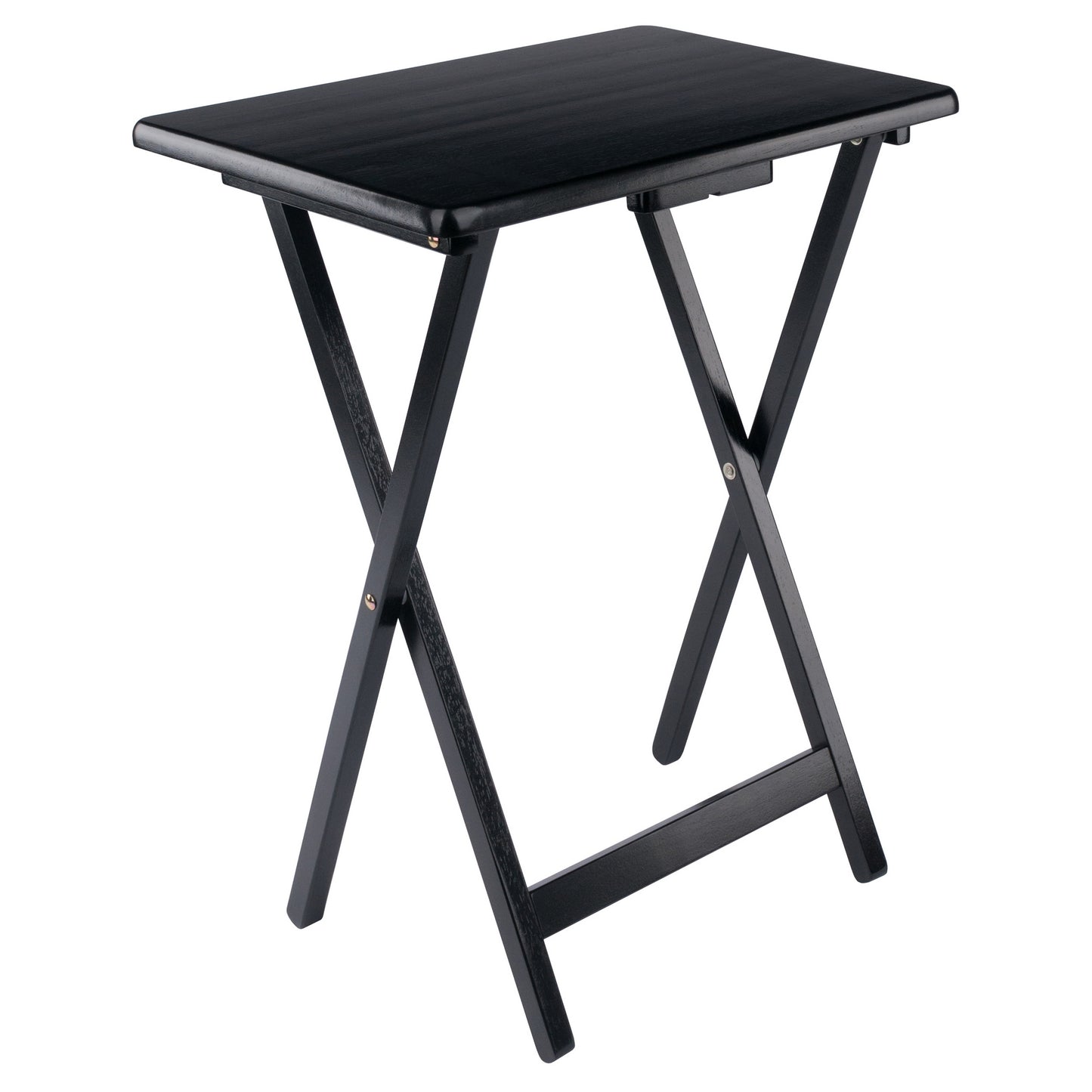Alex 2-Pc Snack Tables, Black