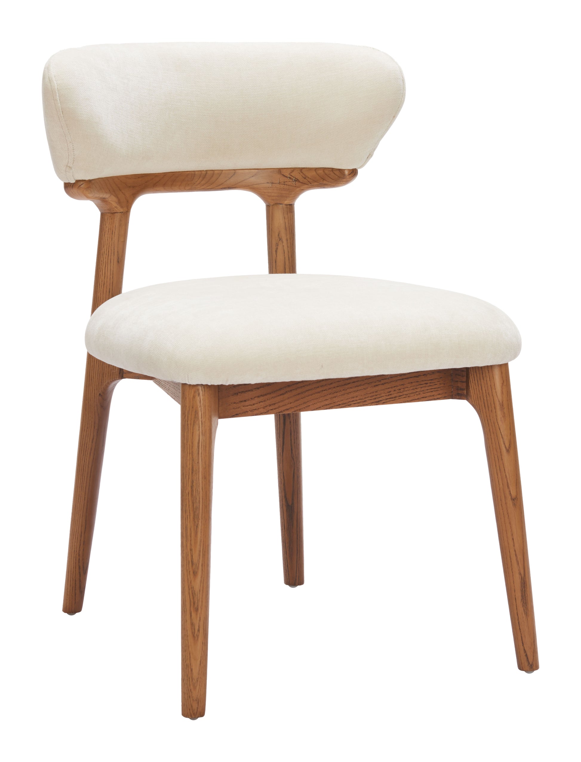 Cedar Dining Chair (Set of 2) White & Walnut - 6