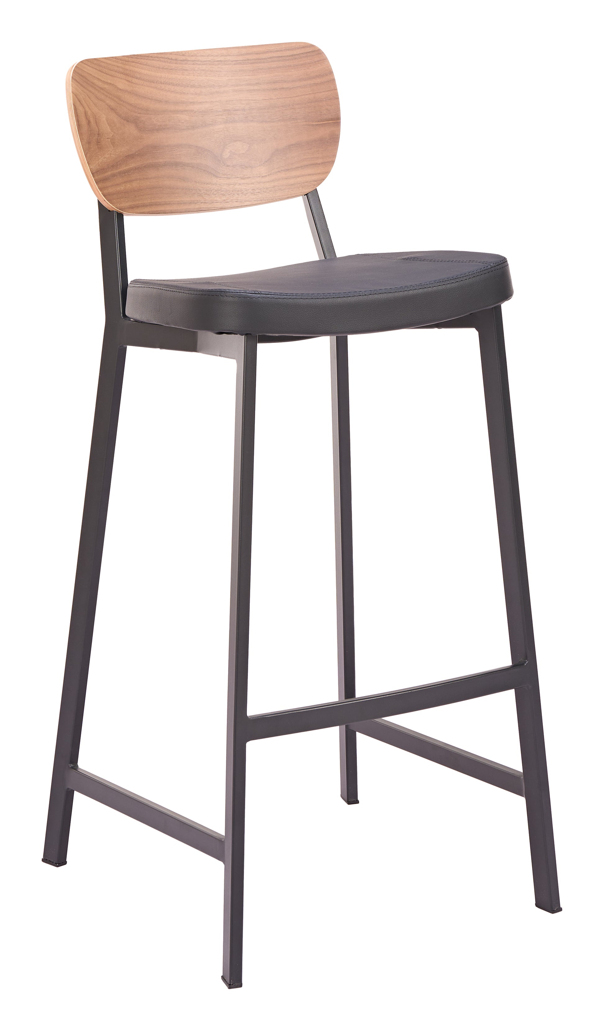 Ardenne Barstool (Set of 2) Black & Brown - 6