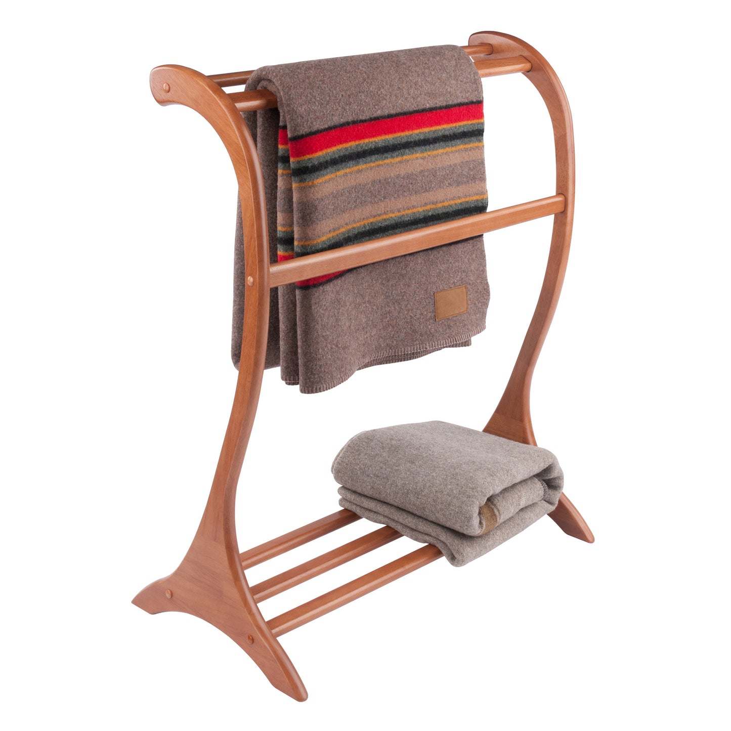 Bella Blanket Rack, Teak