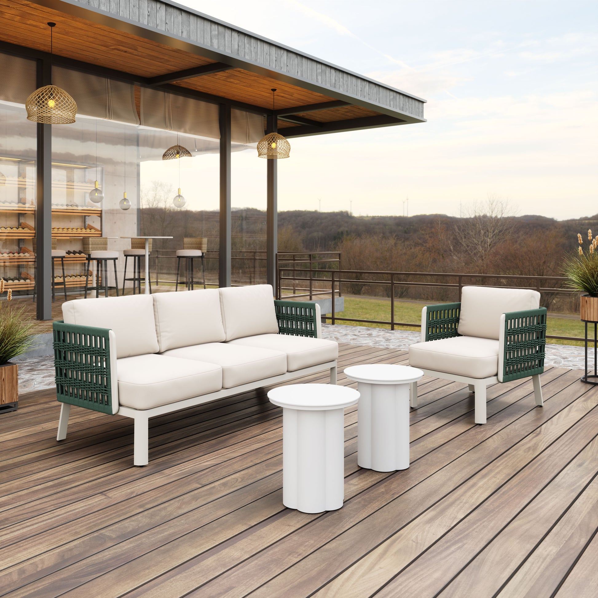 Bridgehampton Armchair White - 13
