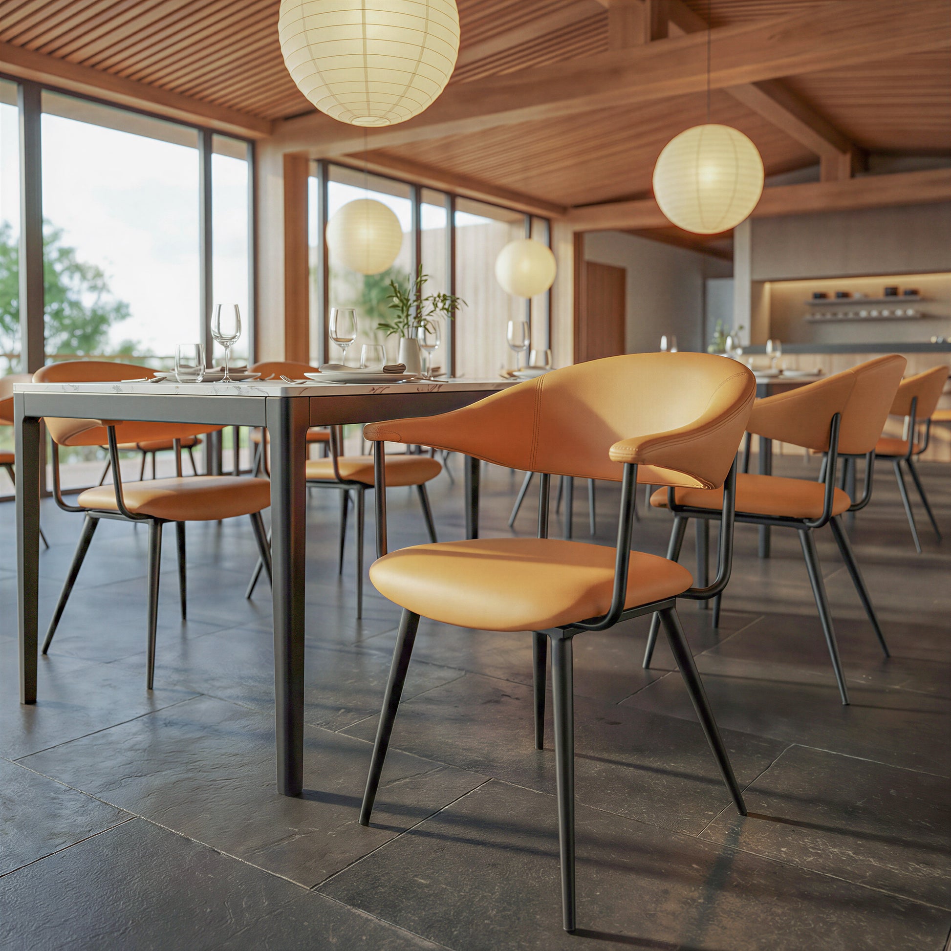 Sima Dining Chair Brown - 10