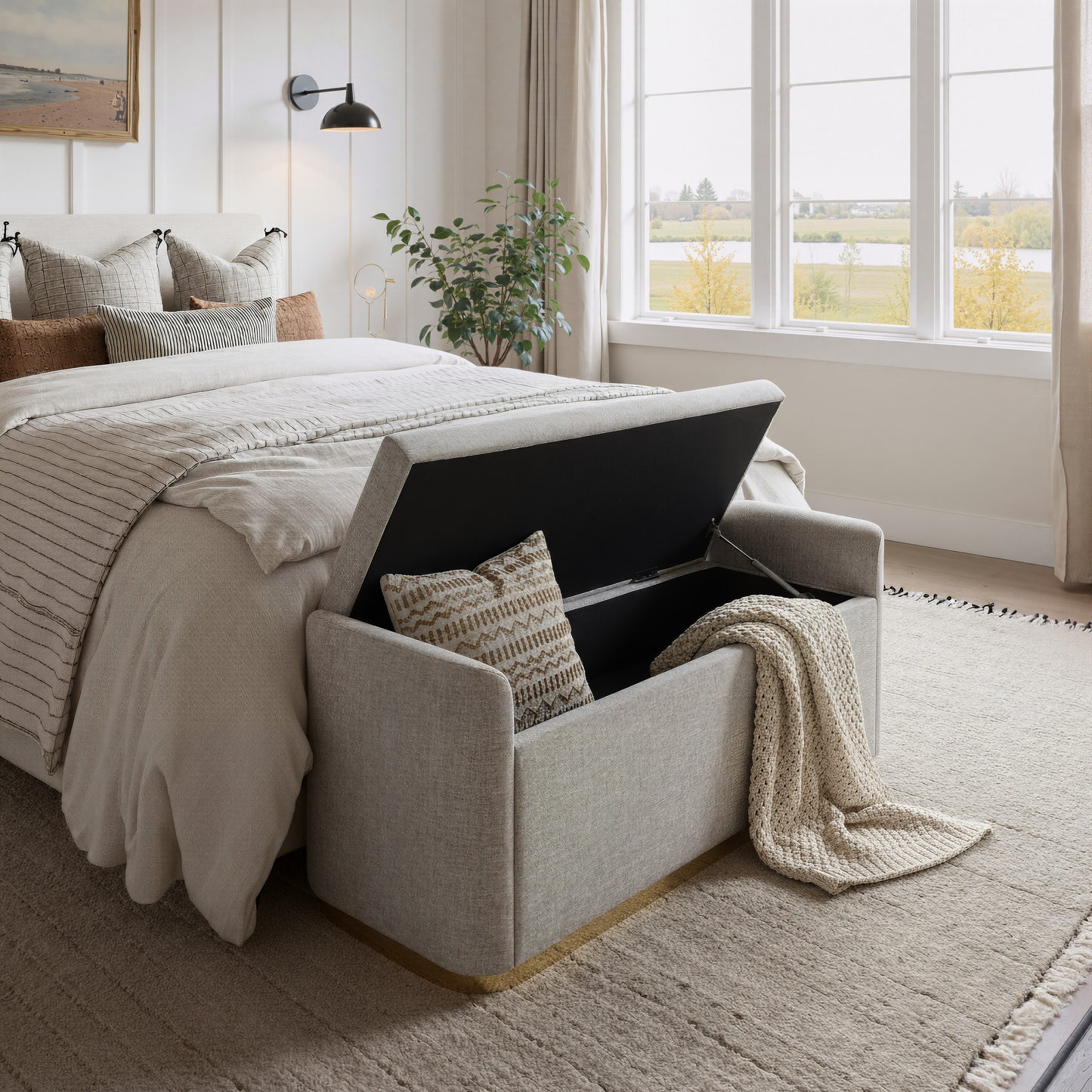 Dobo Storage Bench Gray - 9