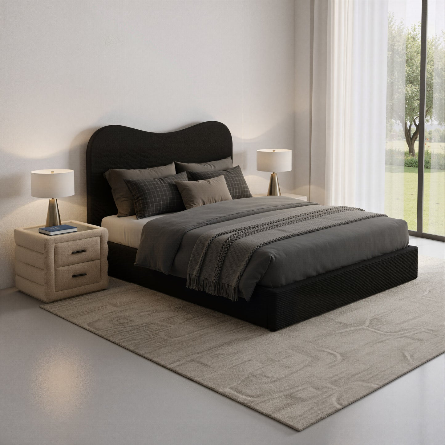 Soffice Nightstand Beige - 11
