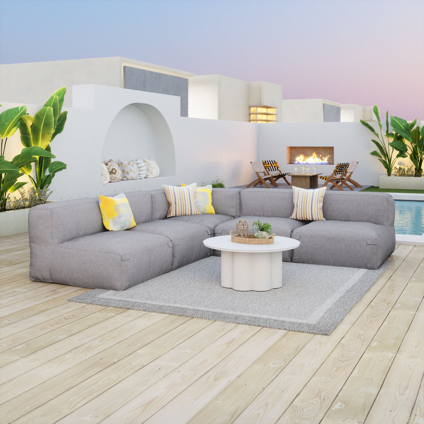 Palmier Coffee Table White - 9