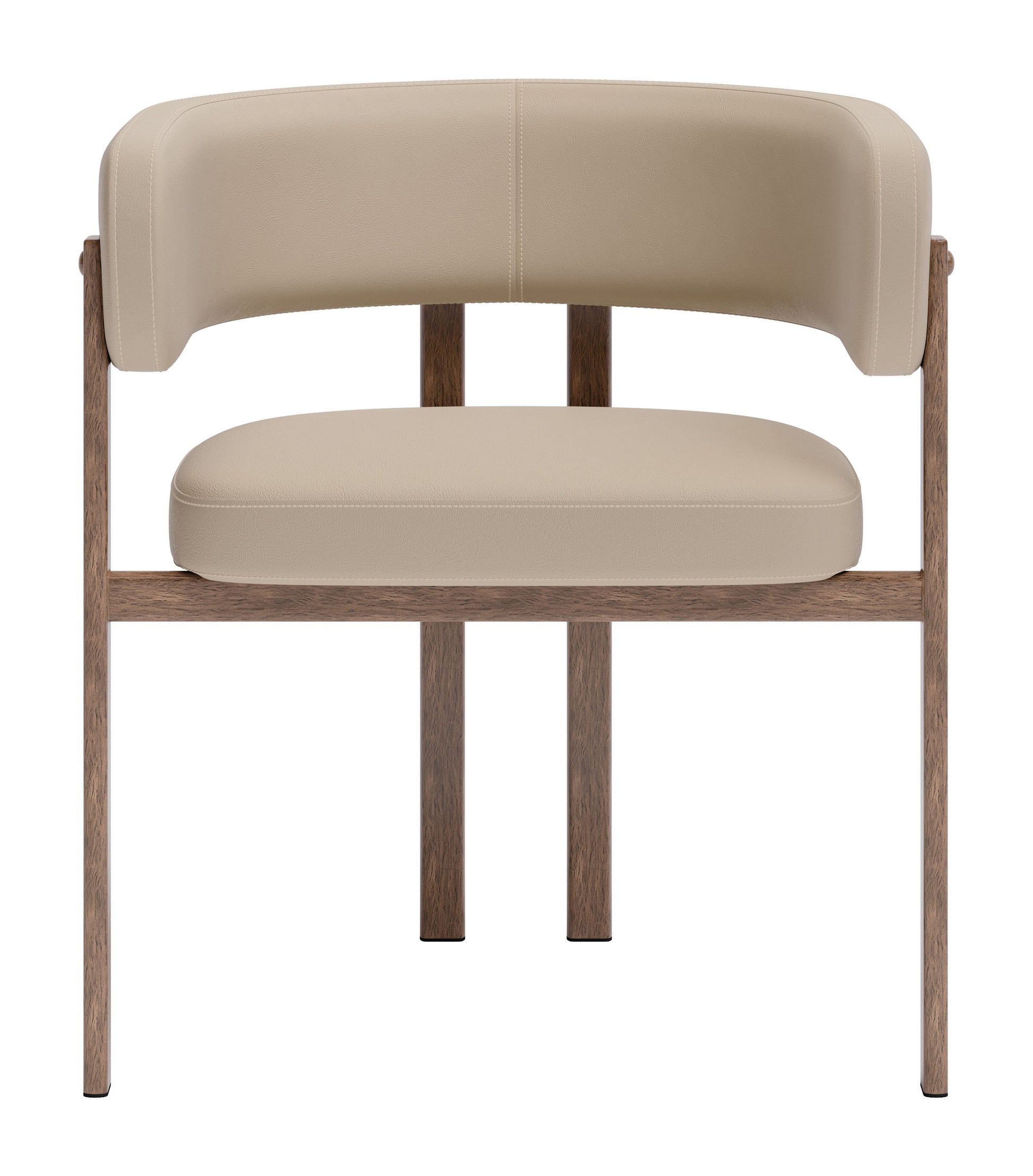 Ruge Dining Chair (Set of 2) Beige - 3