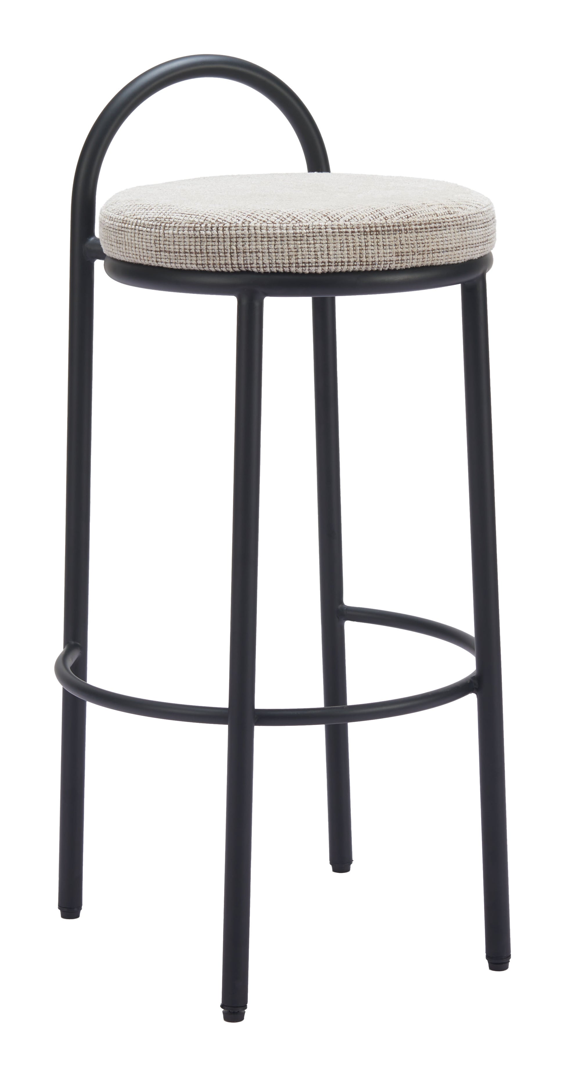 Sisal Barstool (Set of 2) Beige Tweed - 6