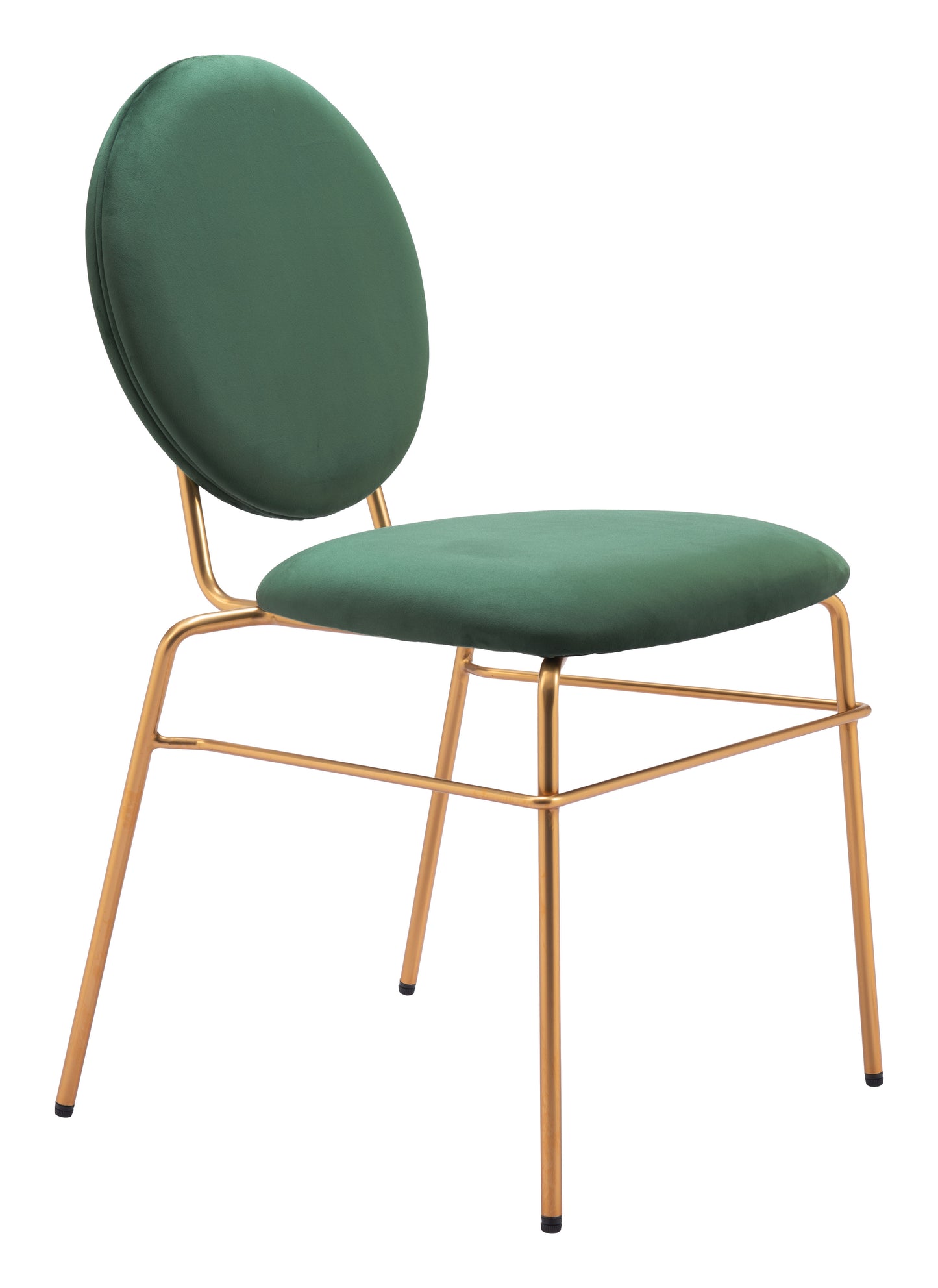 Odessa Dining Chair (Set of 2) Green & Gold - 6