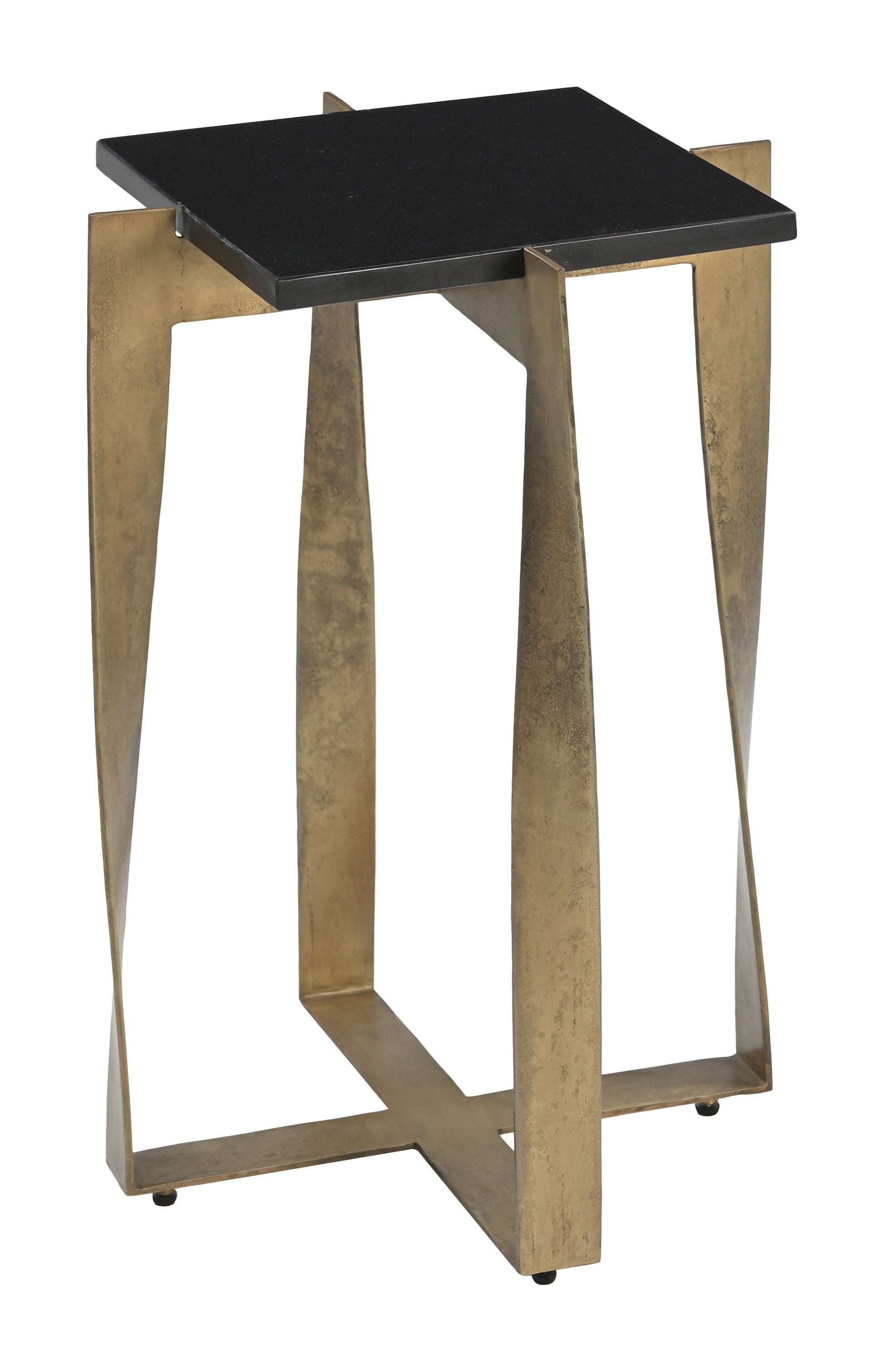 Noara Accent Table Black & Brass - 4