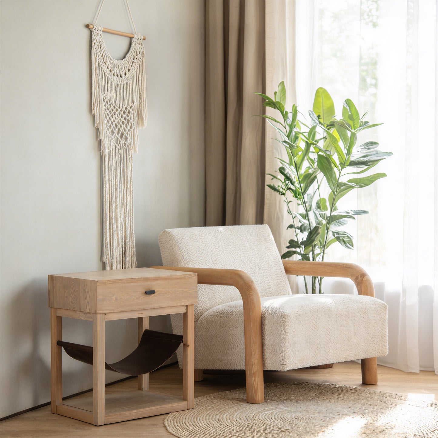 Haram Side Table Natural - 9