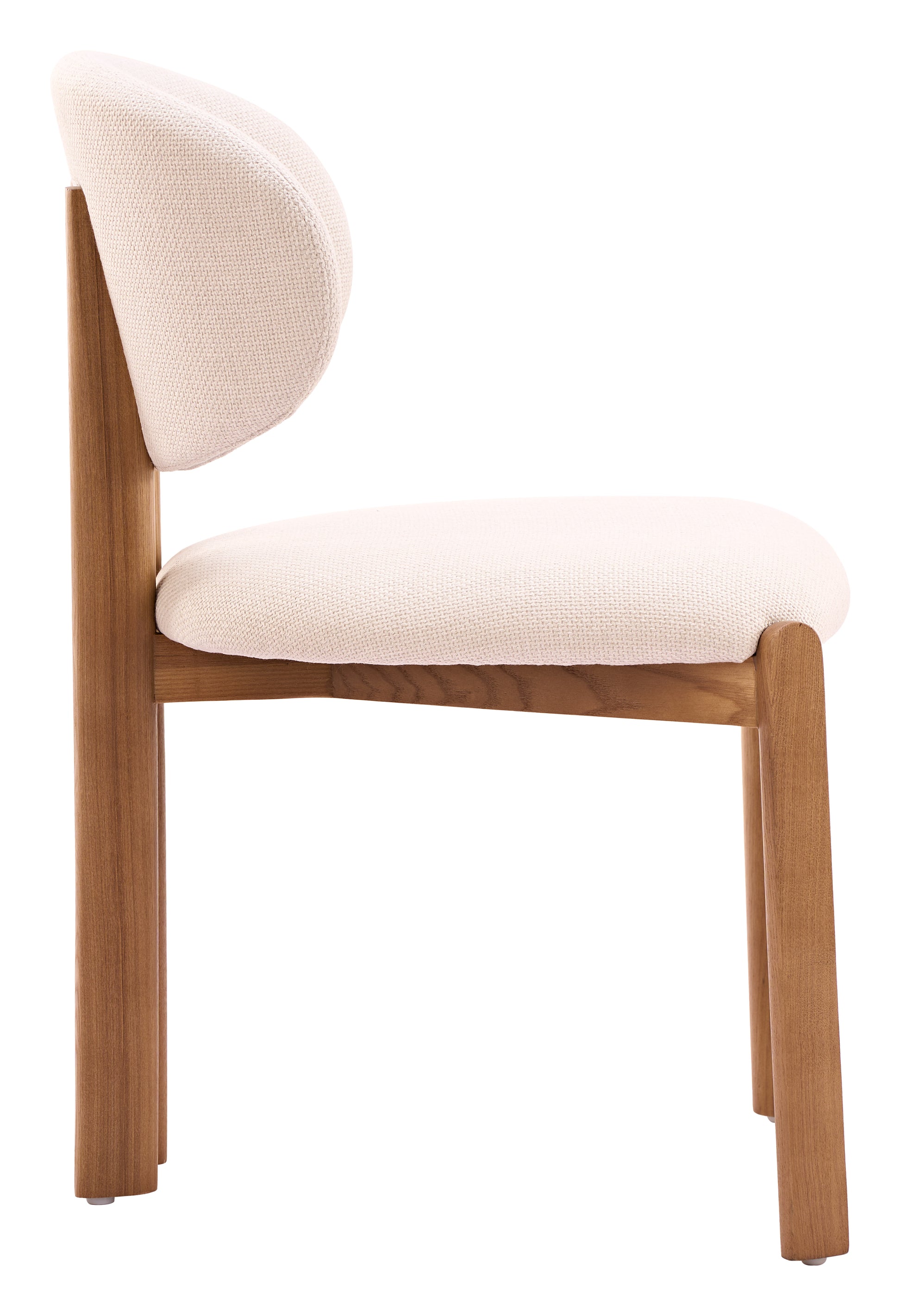 Rosetta Dining Chair (Set of 2) Beige & Walnut - 2